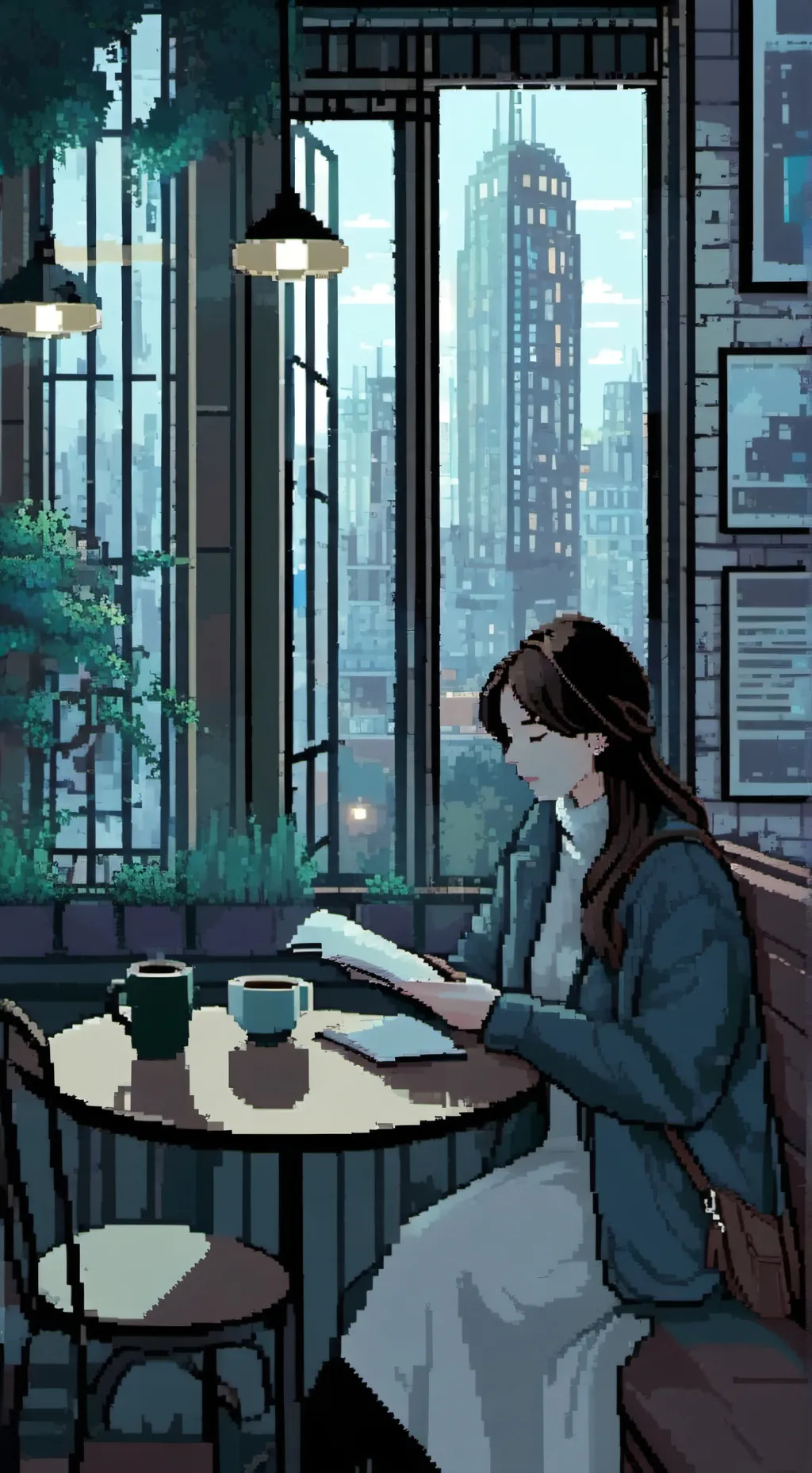 ai character: Ginger Dw (sad) background