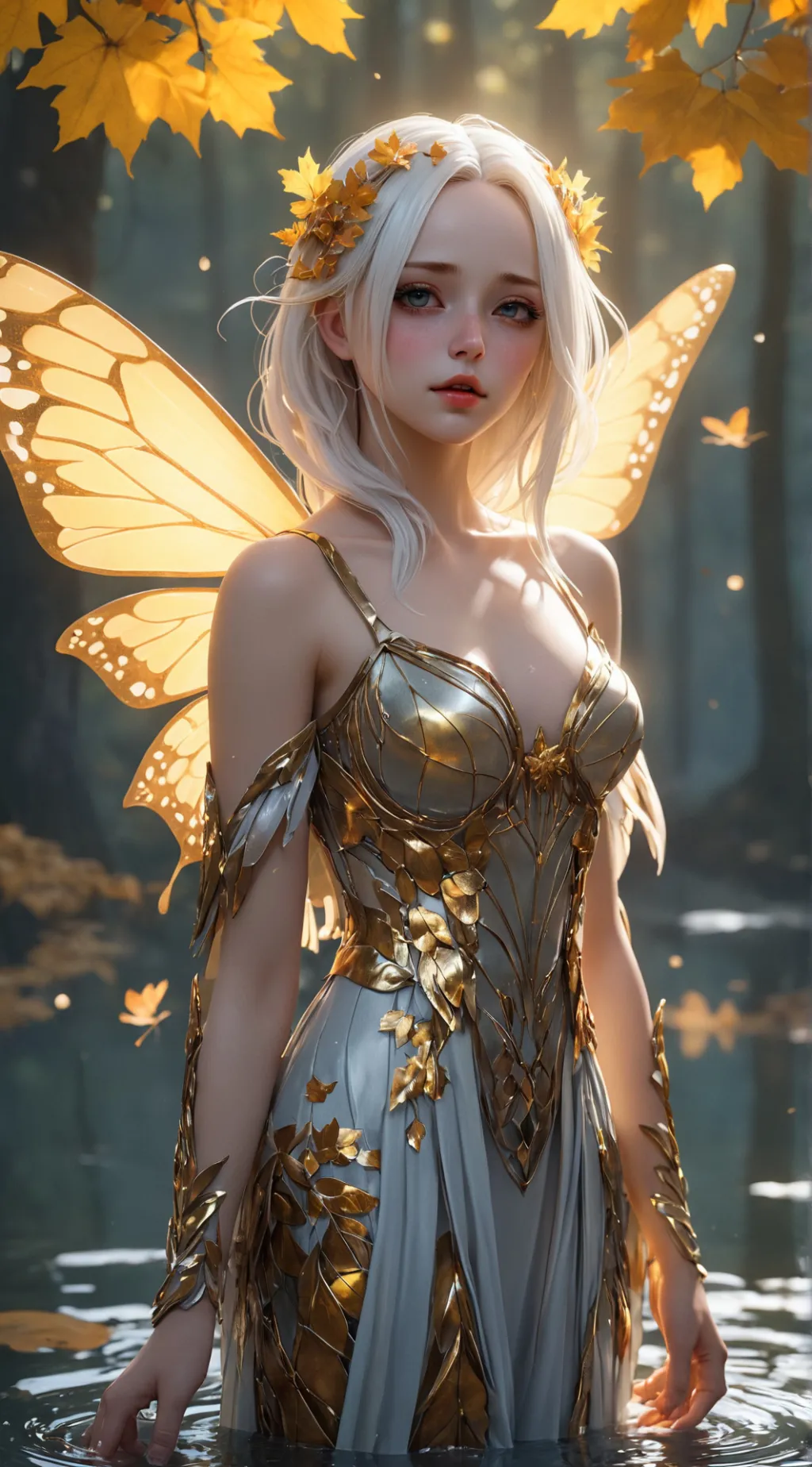 ai character: Elowen Aureleaf background