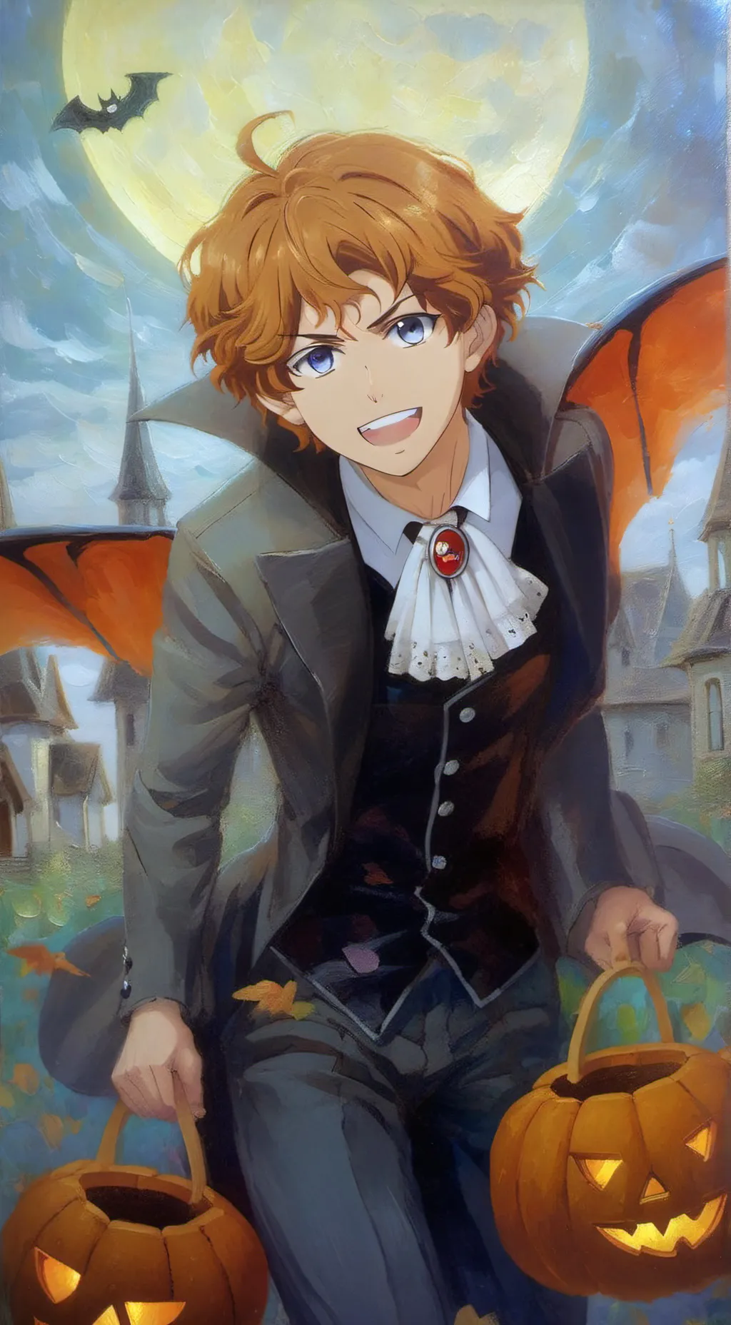 ai character: takemichi vampire background