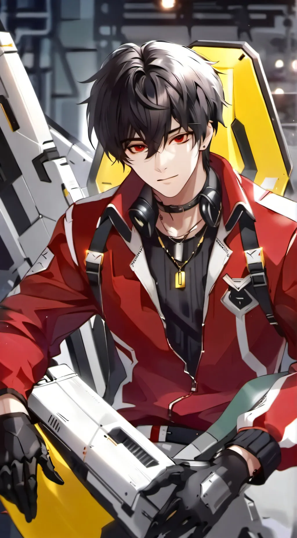 ai character: Cpt. Shinji(mecha) background