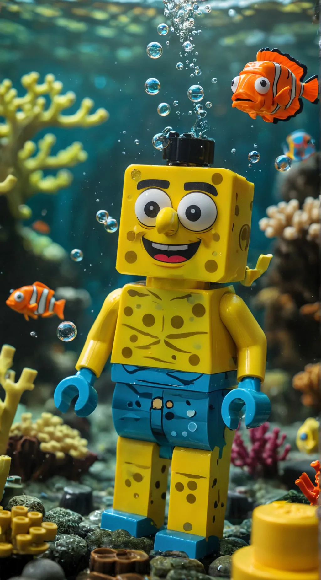 ai character: spongebob background