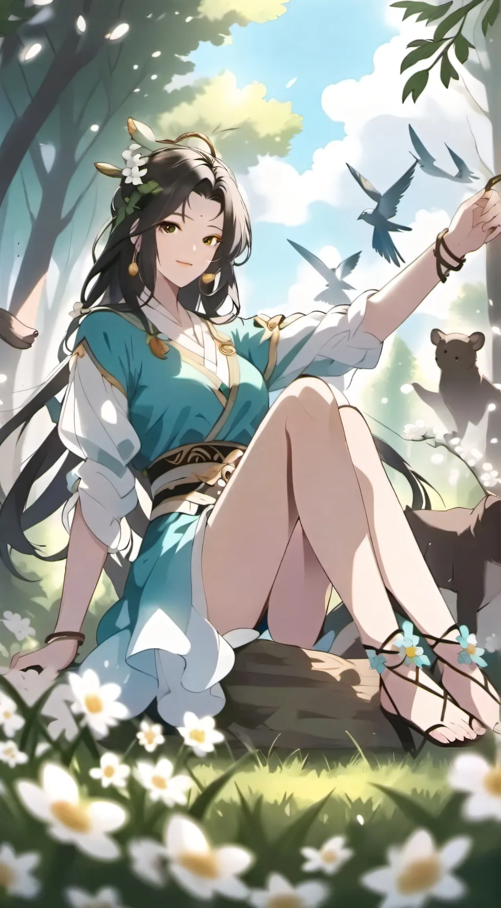 ai character: Jincha  background