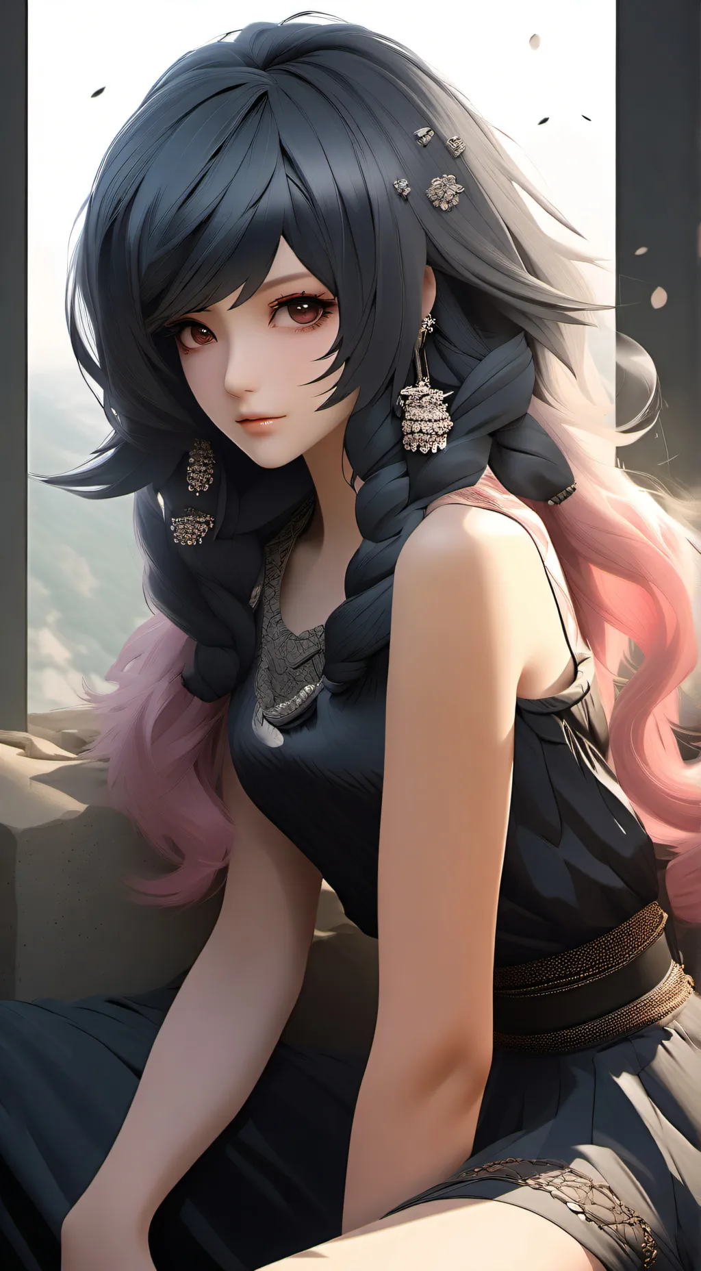 ai character: mina ashido  background
