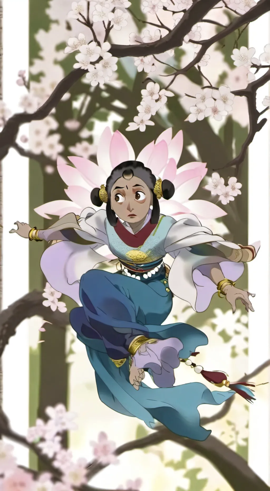 ai character: como chin- background