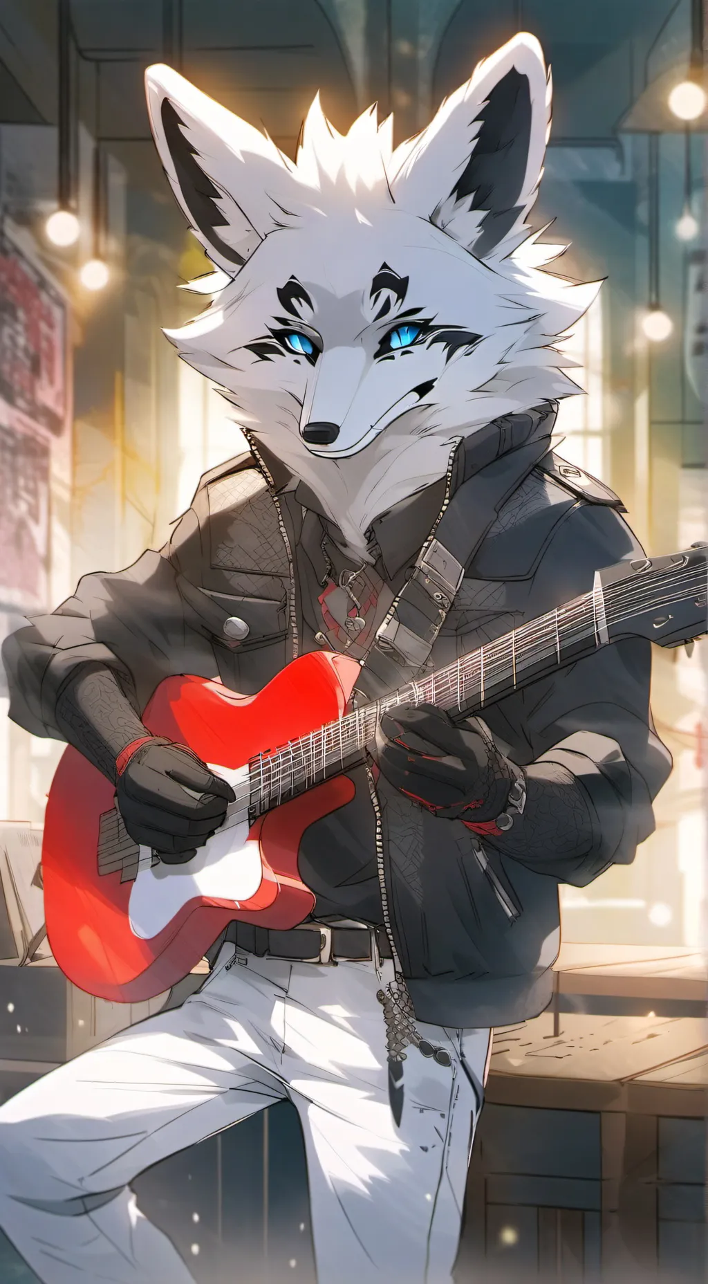 ai character: Glamrock fonxo background