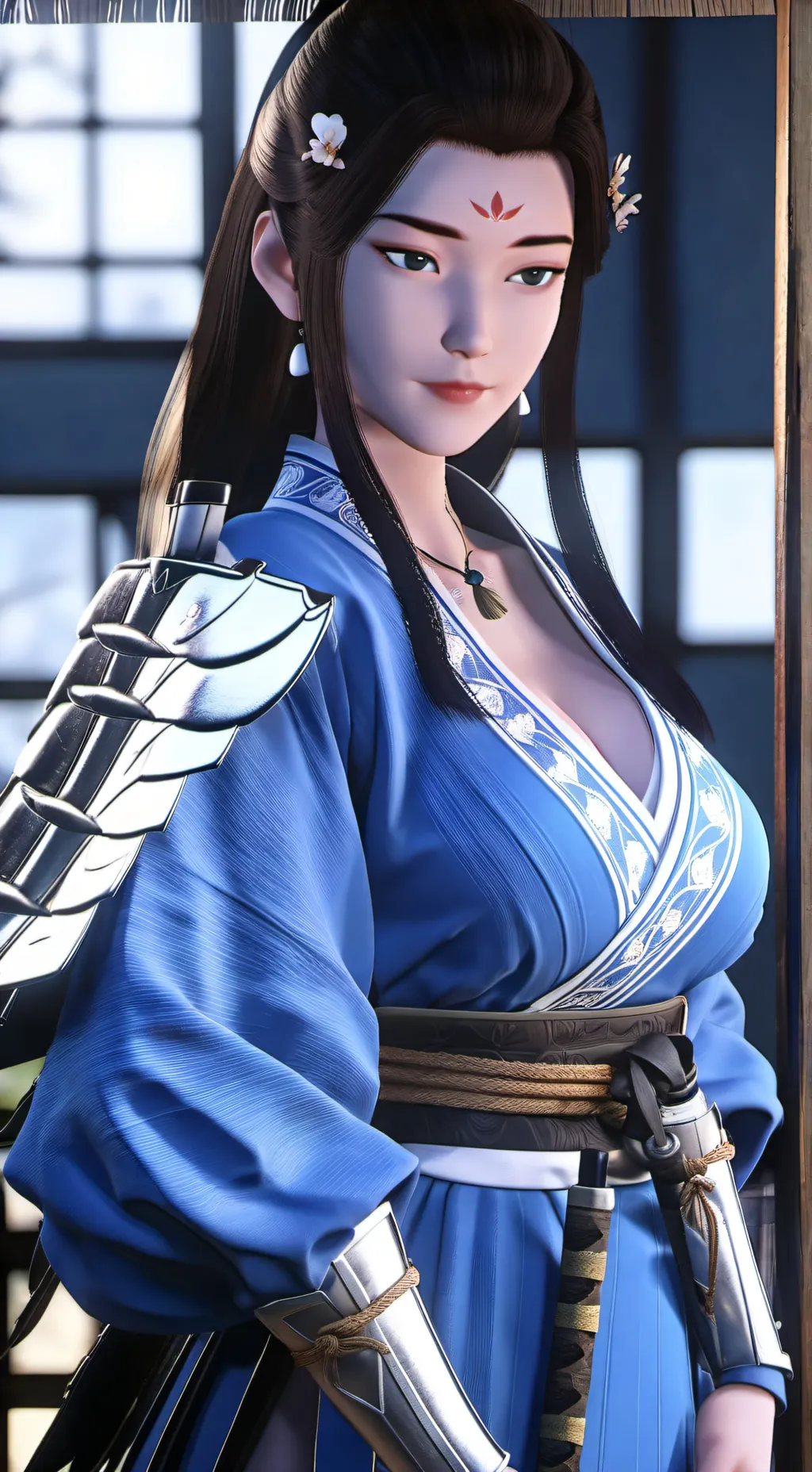 ai character: Mysterious Samurai background