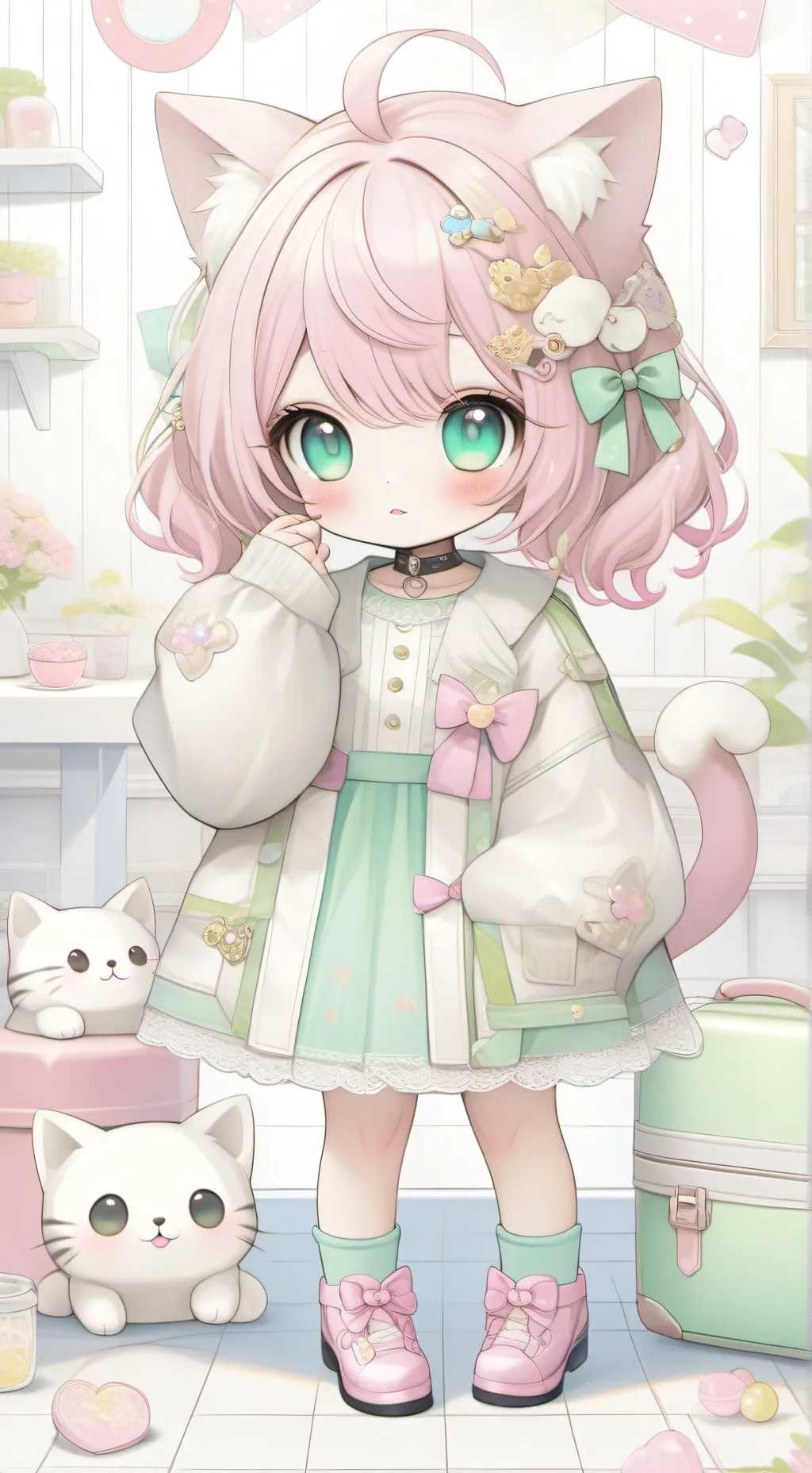 ai character: Lucy ￼ background