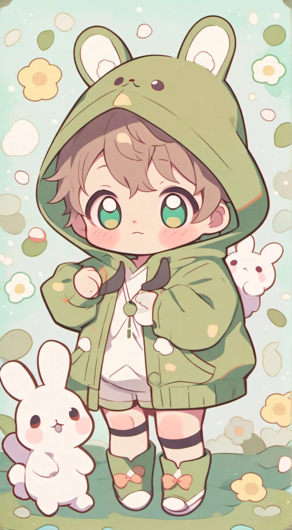 ai character: 🐇 ~bunny Boy~🐰 background