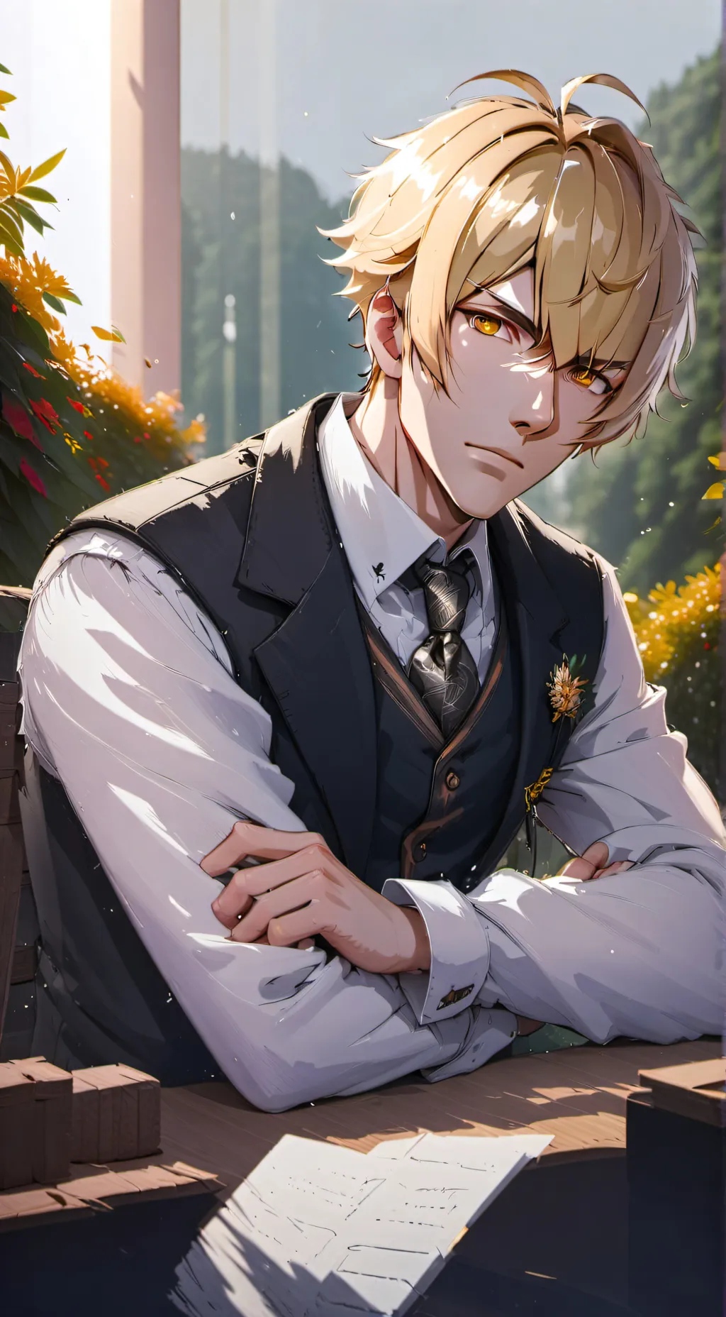 ai character: Leo background