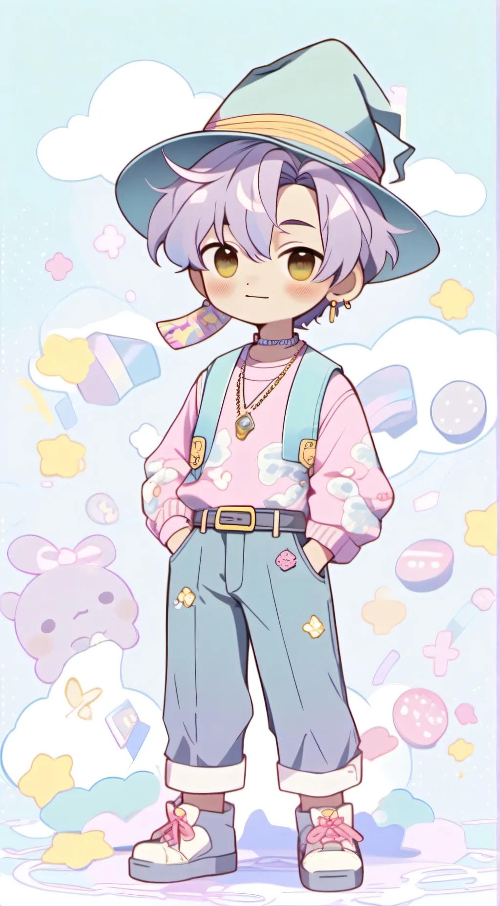 ai character: baby saja background