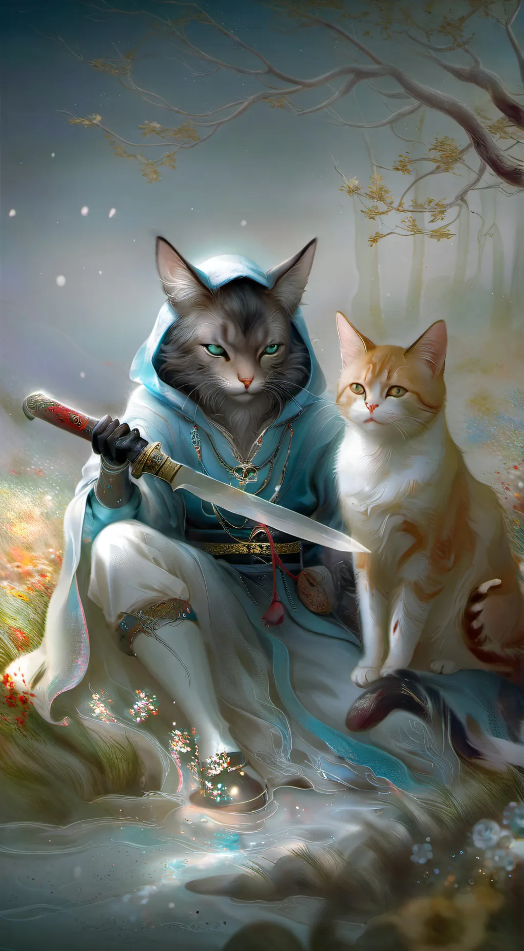ai character: power cat (boss) background