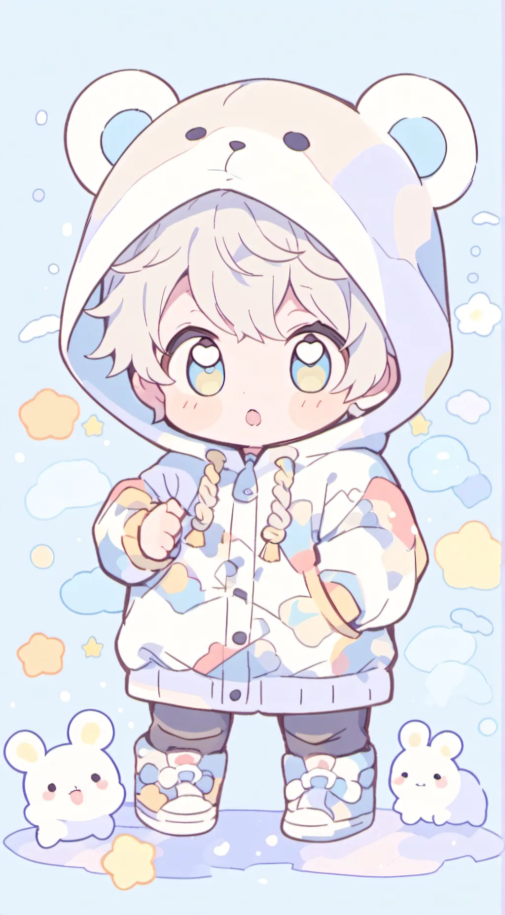 ai character: Anyoneing baby  background