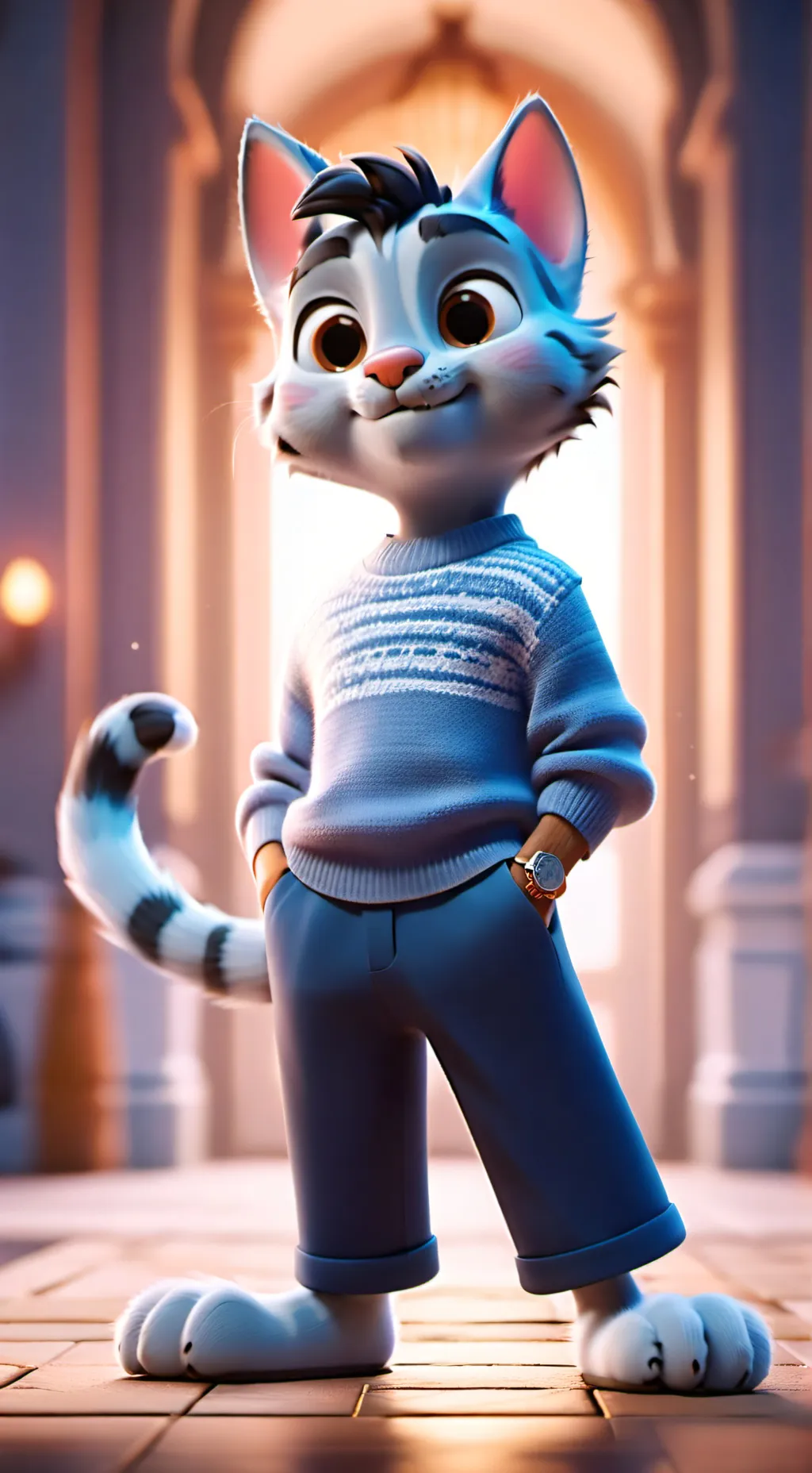 ai character: Gumball Watterson  background