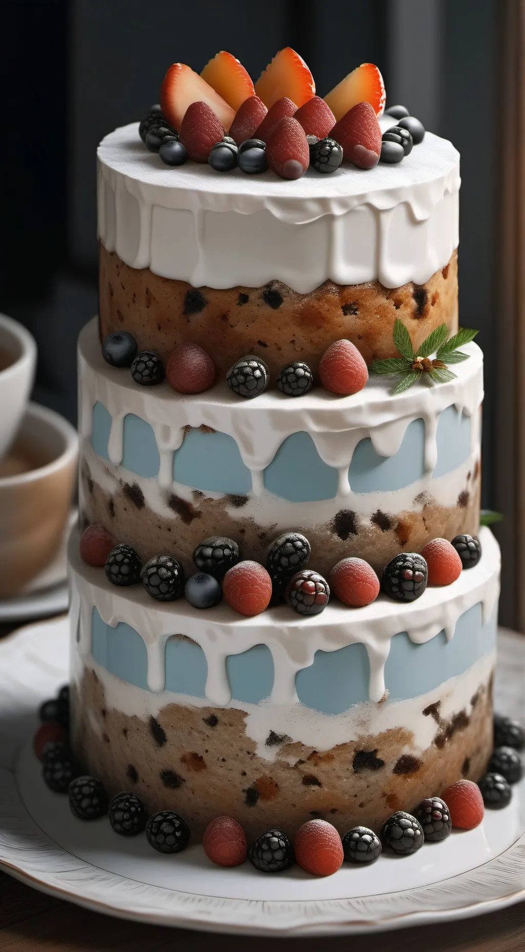 ai character: Cake background