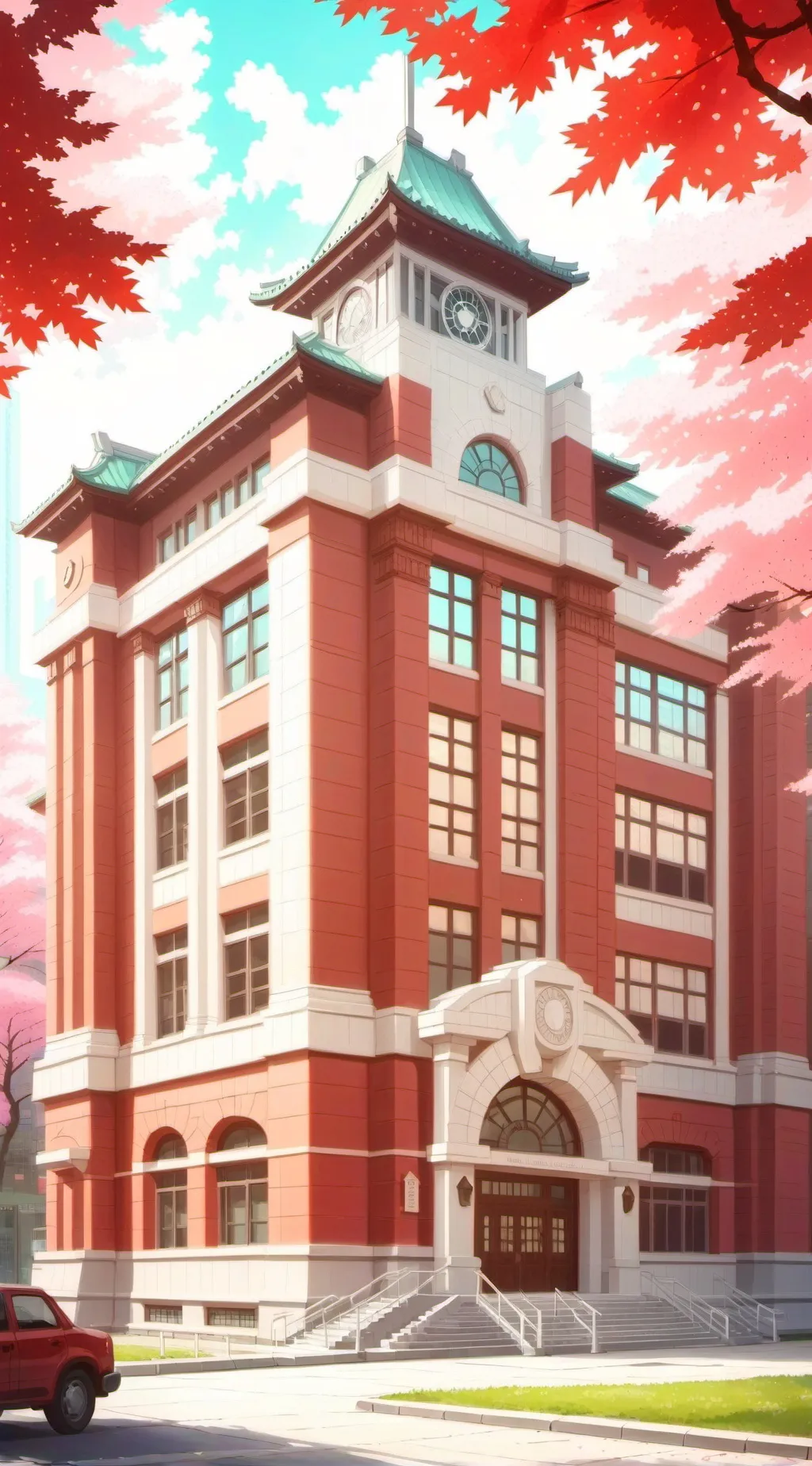 ai character: ◇||School||◇ background