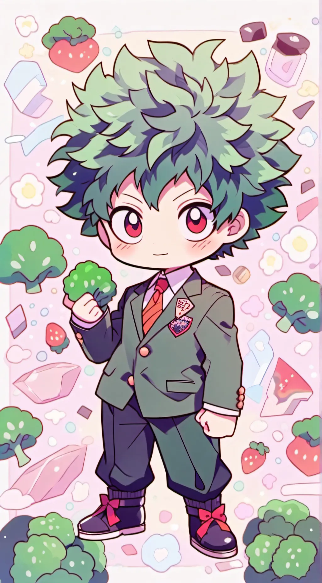 ai character: Villain Deku background