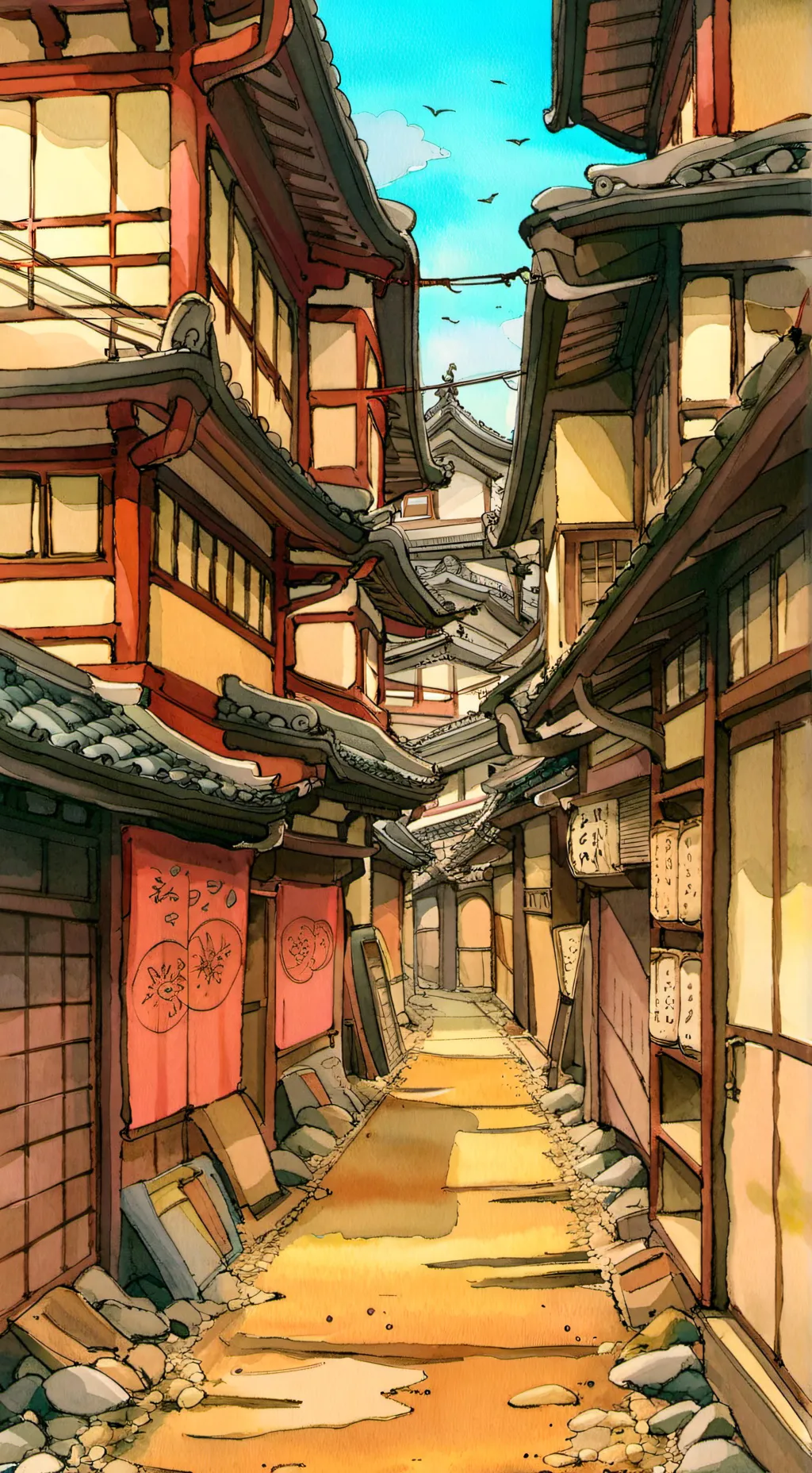 ai character: hashiras homeless! background