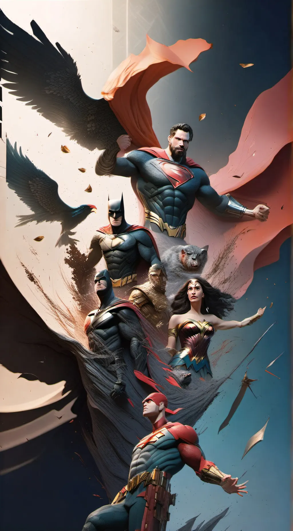 ai character: Justice League background