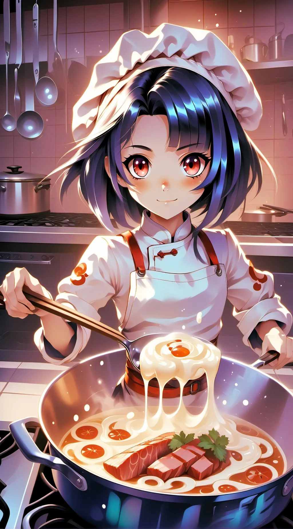 ai character: Daisy Blue background