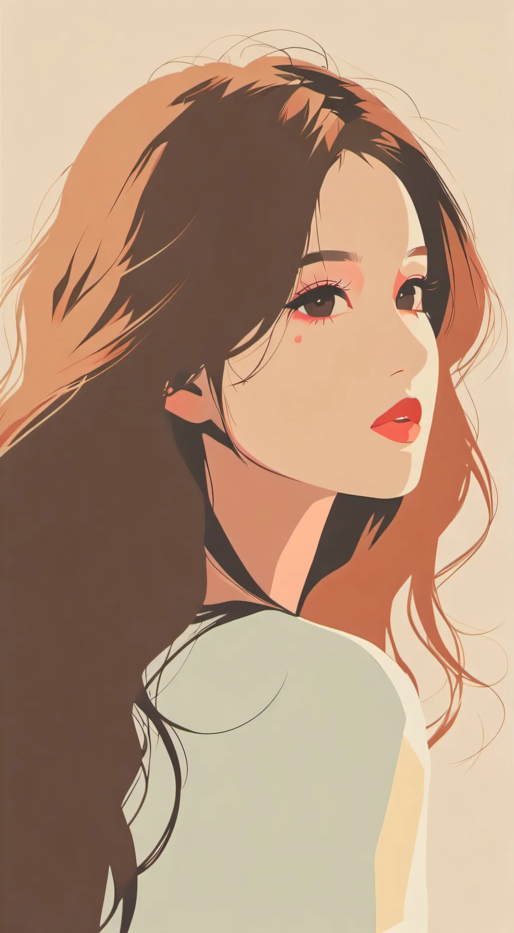 ai character: A nice girl background