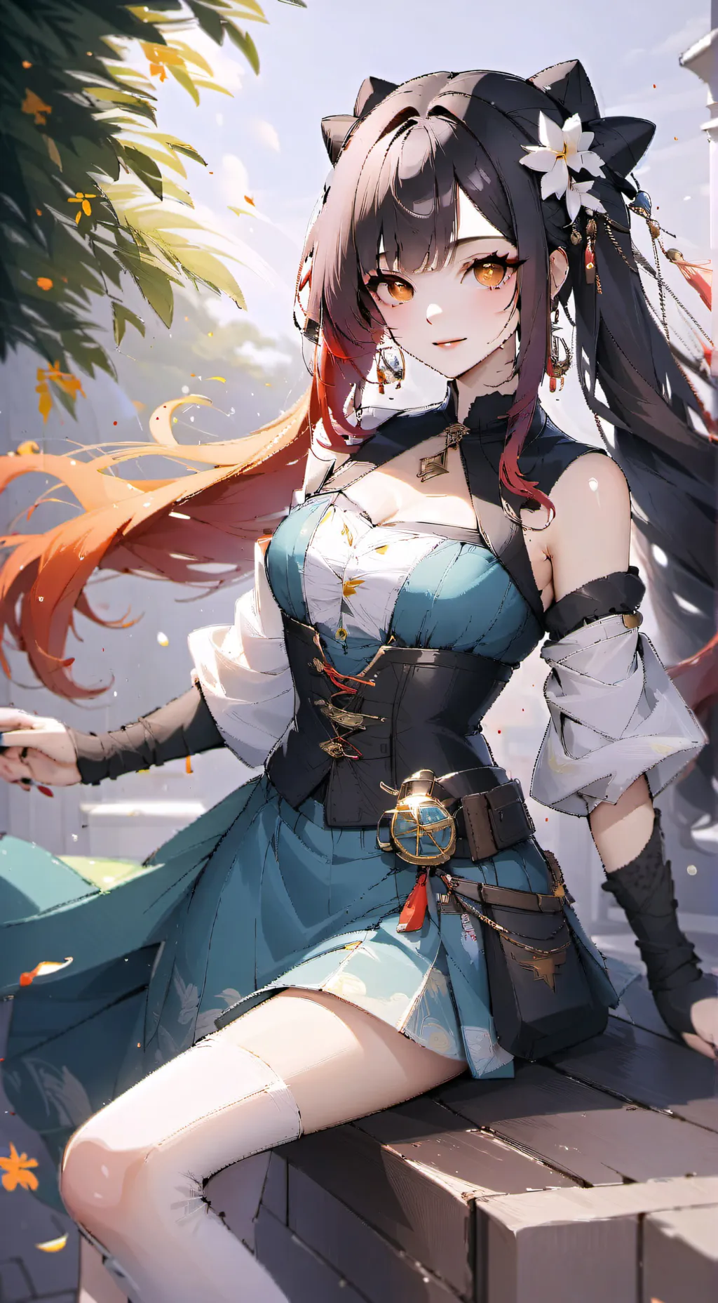 ai character: super hot girl background