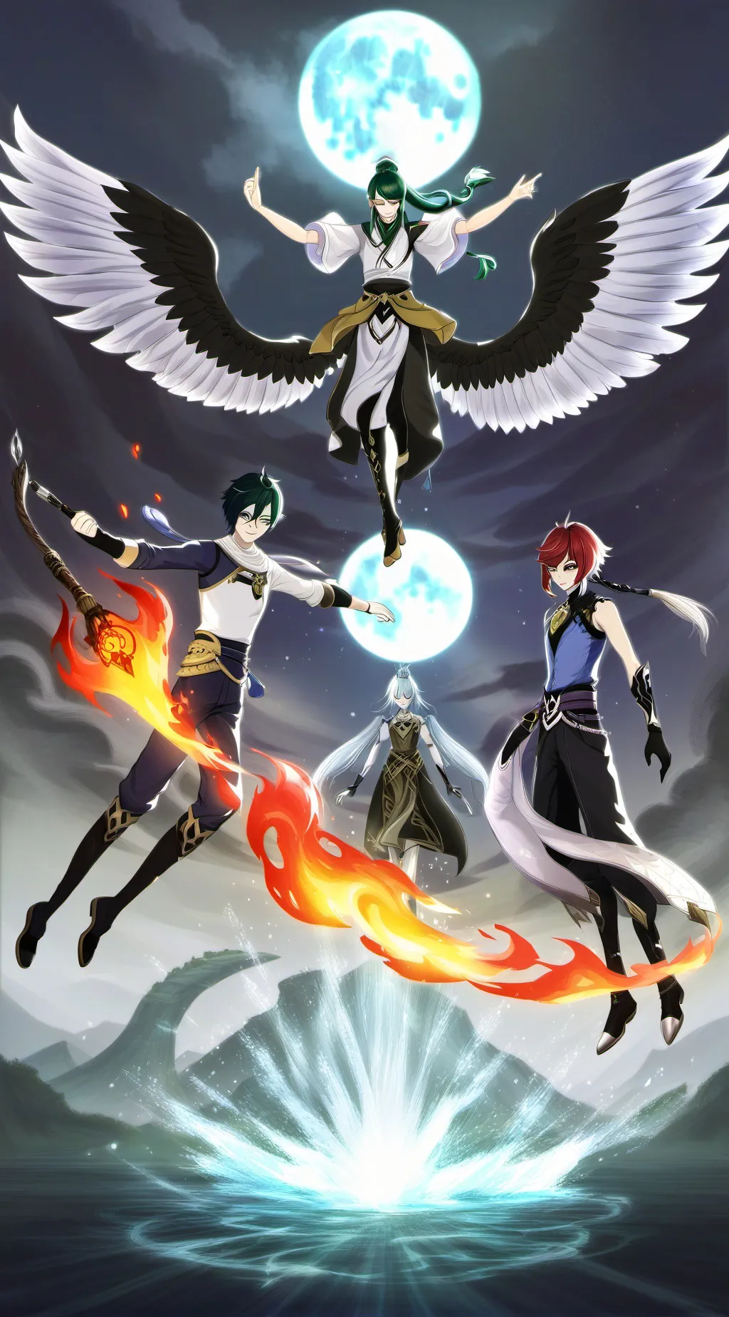 ai character: The spirits background