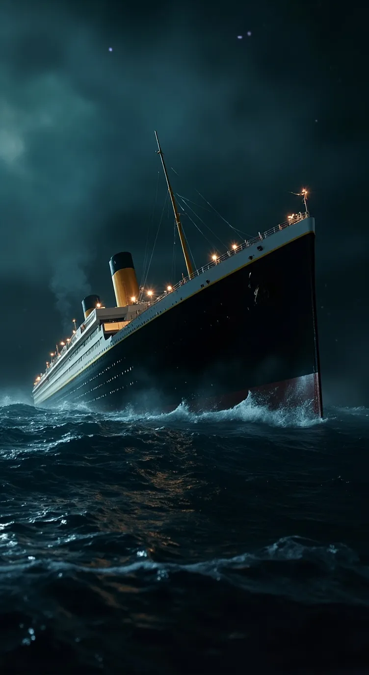 ai character: titanic  background