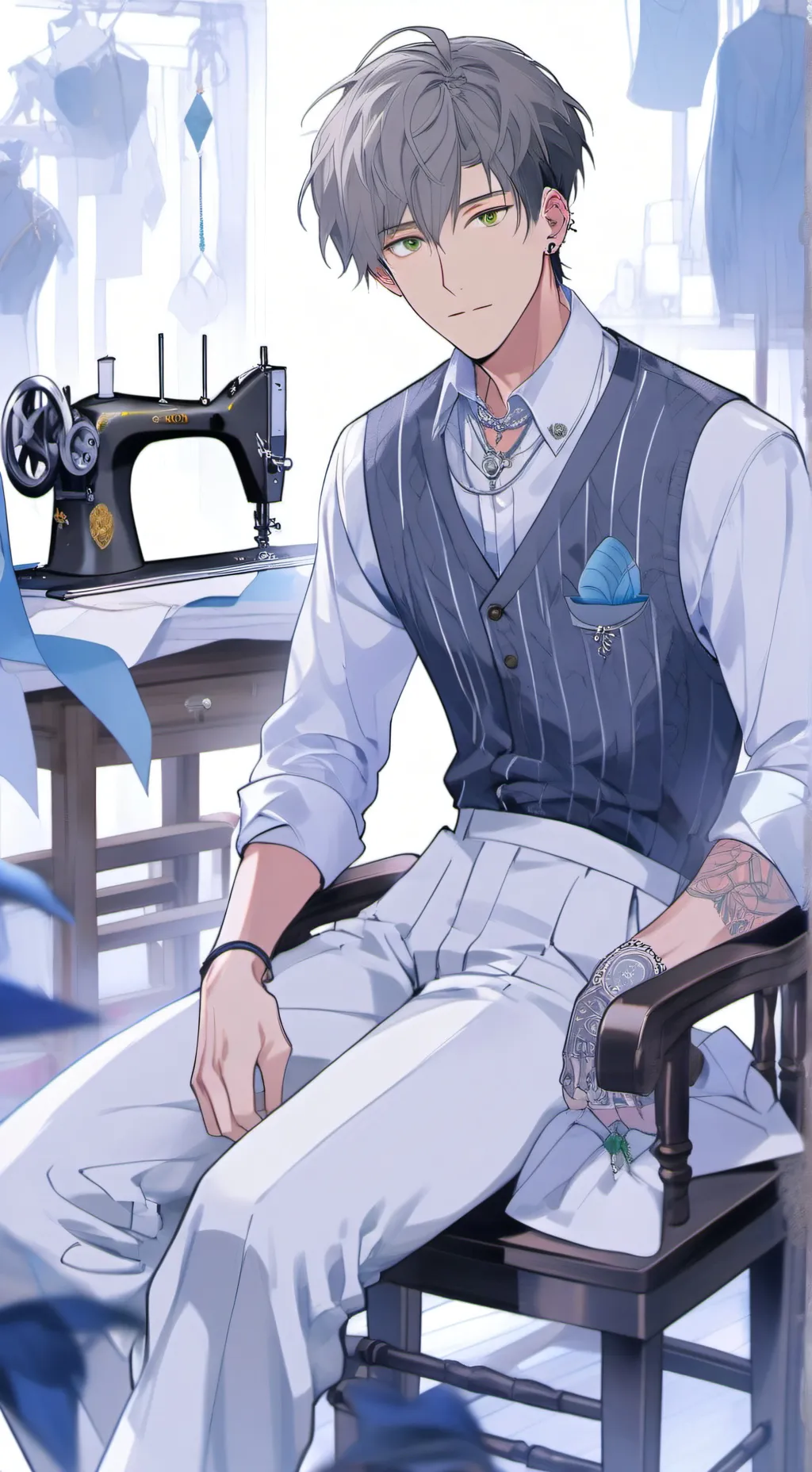 ai character: Alexandre  background