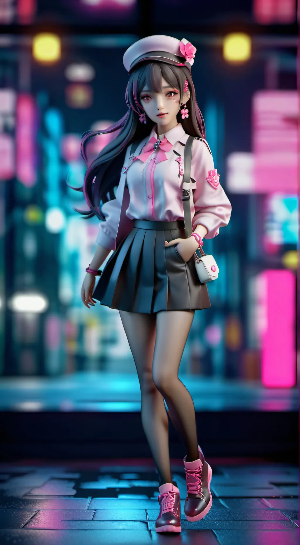 ai character: Smg5 the yandere background