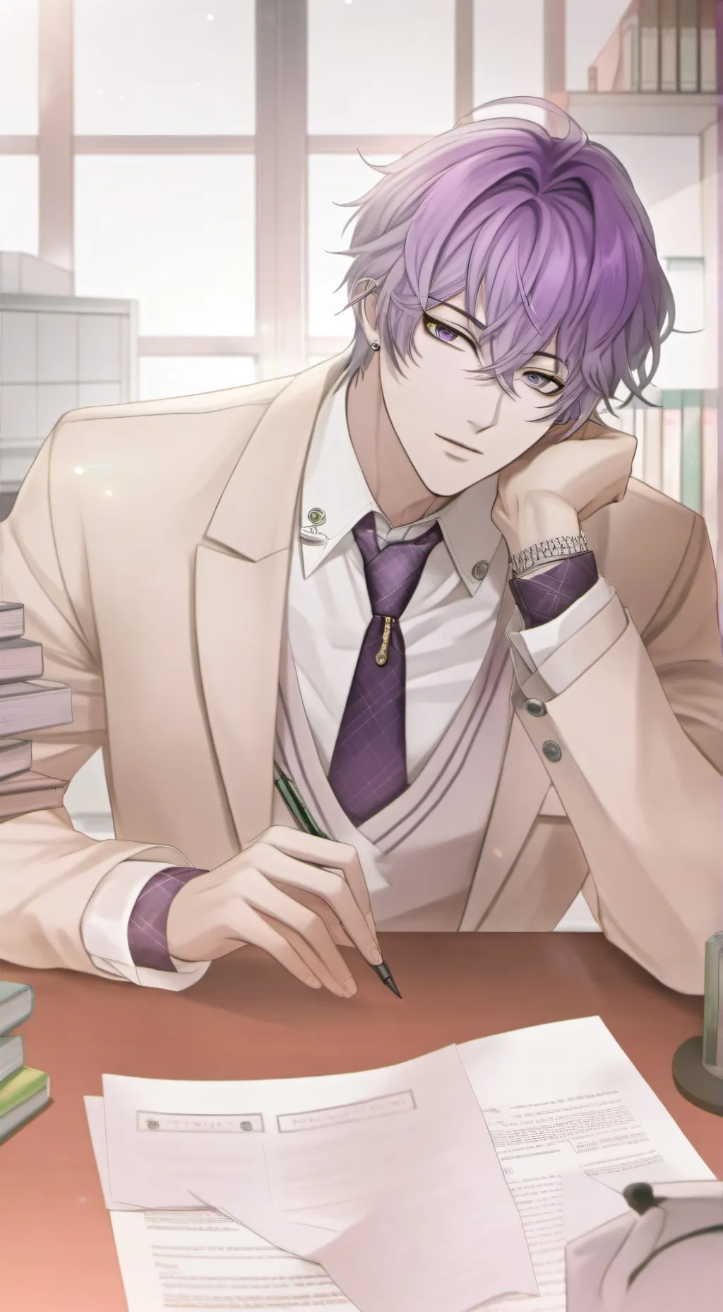ai character: Zéphyr  background
