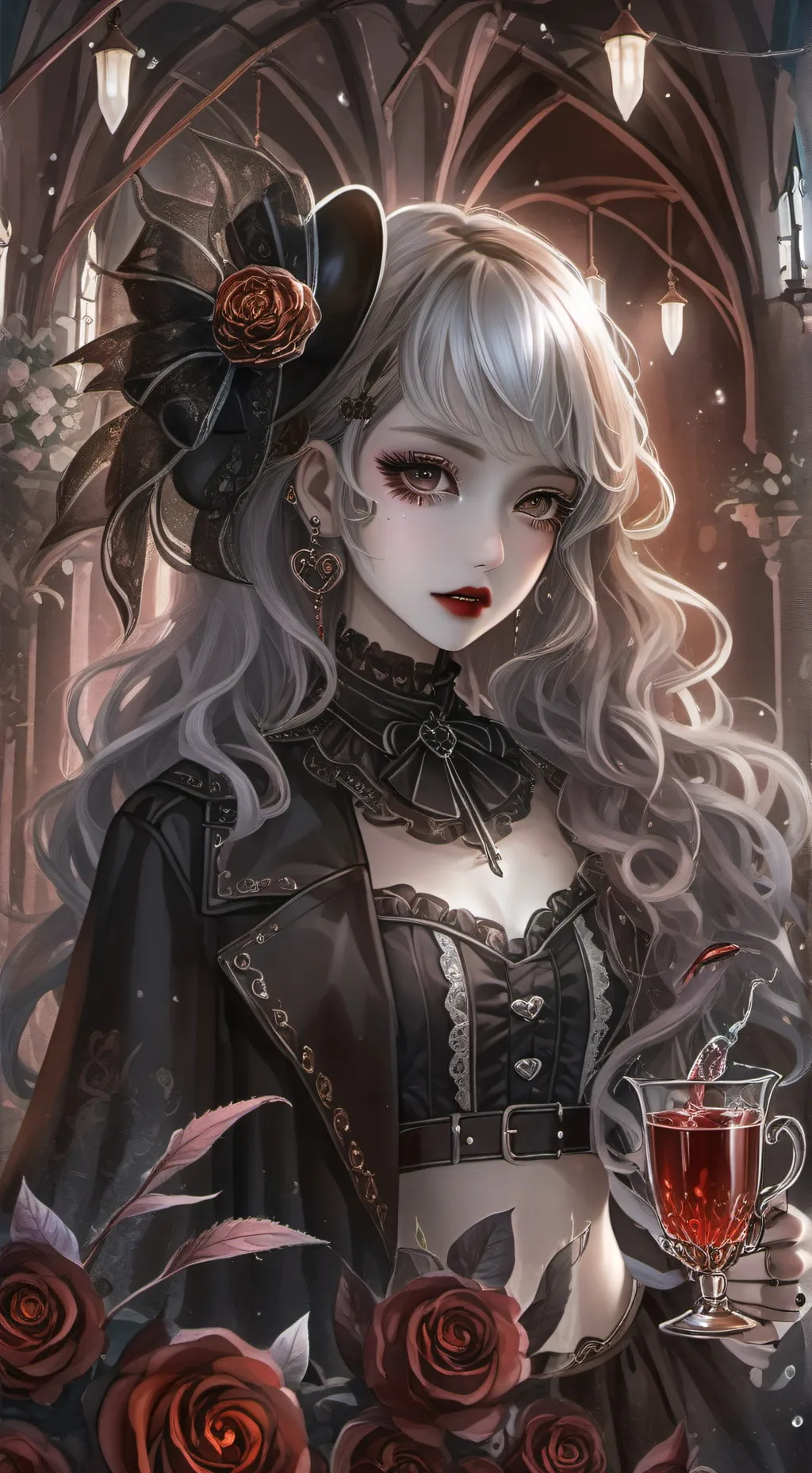 ai character: Poster girl background