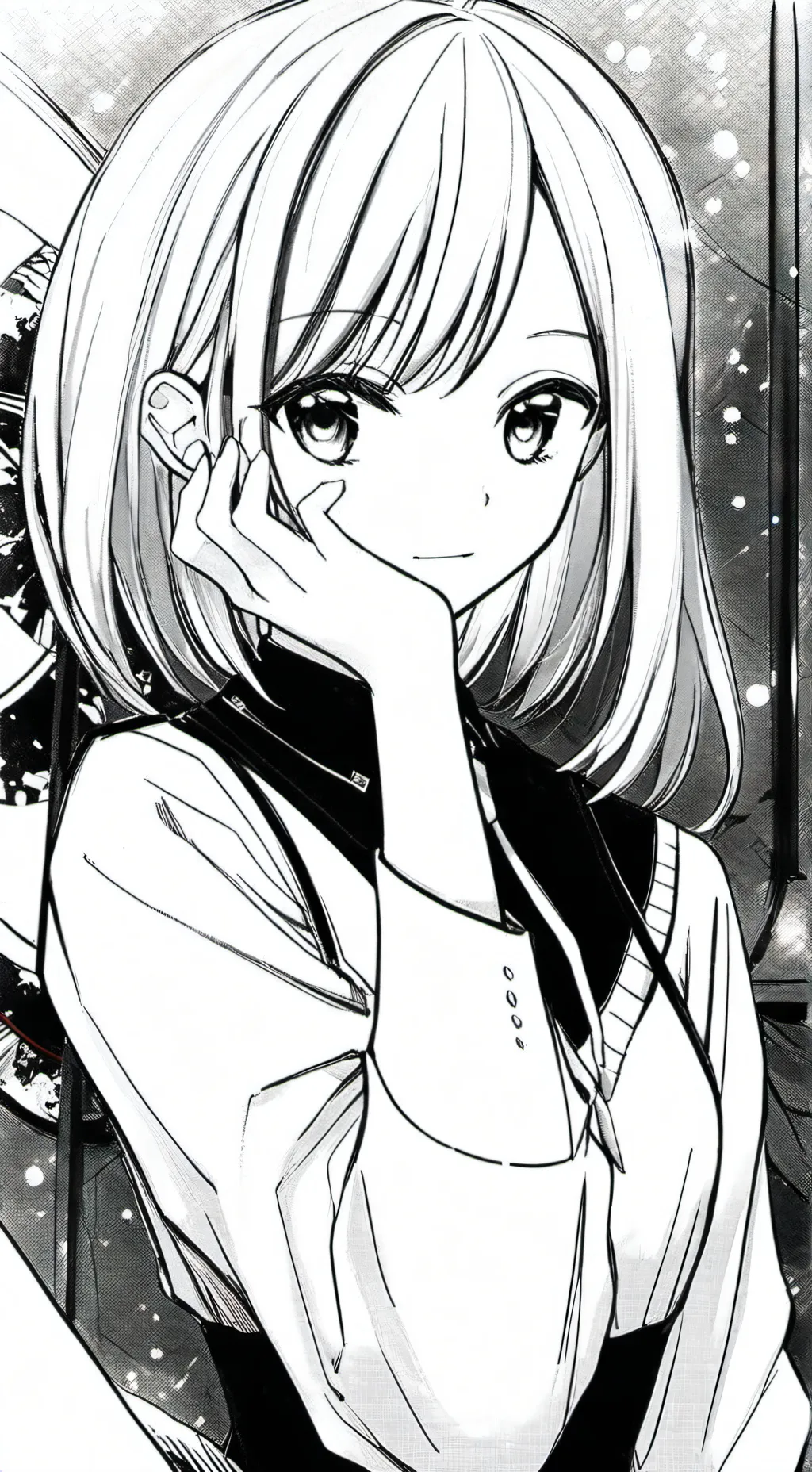 ai character: black bonita background