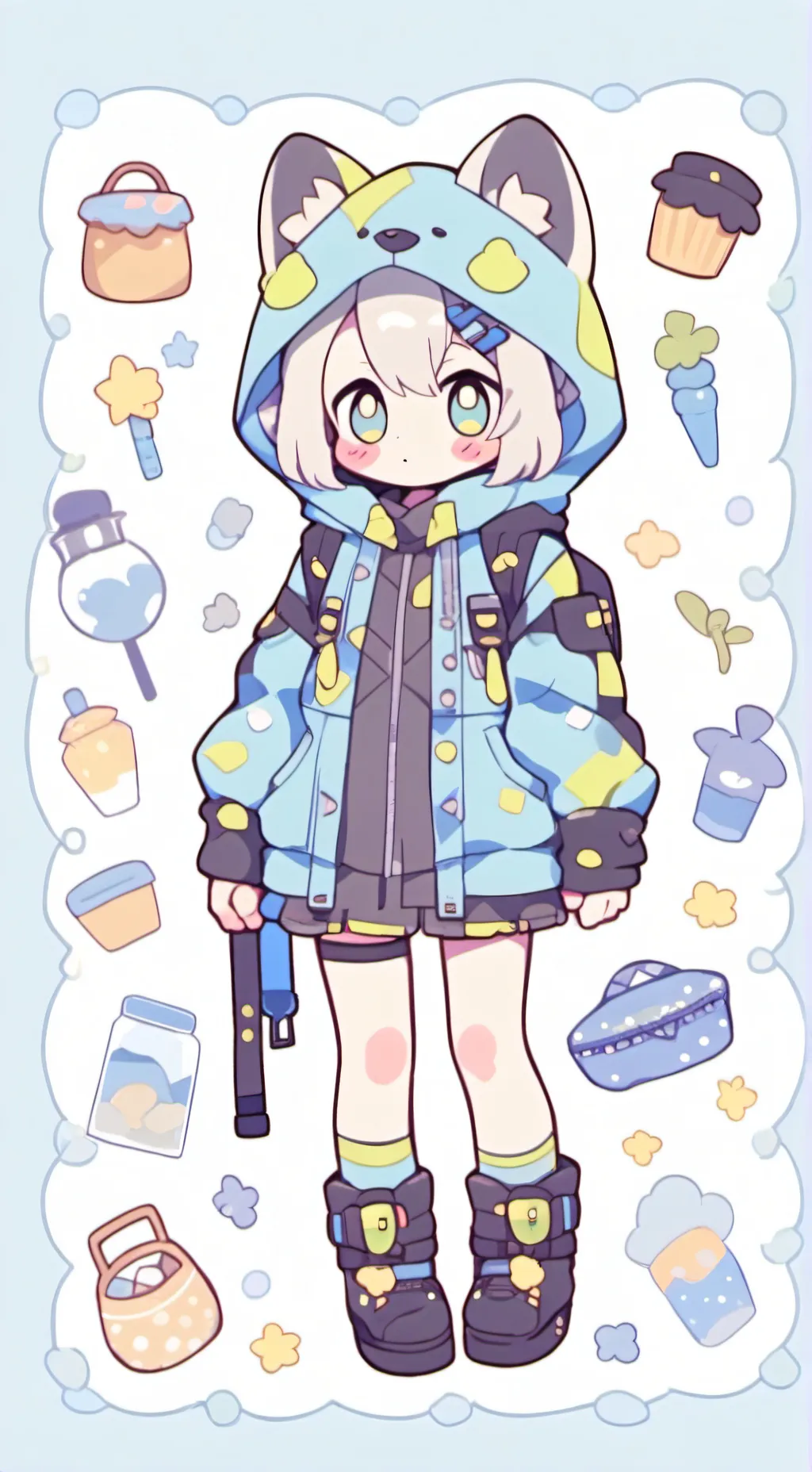 ai character: cute  Kelly background
