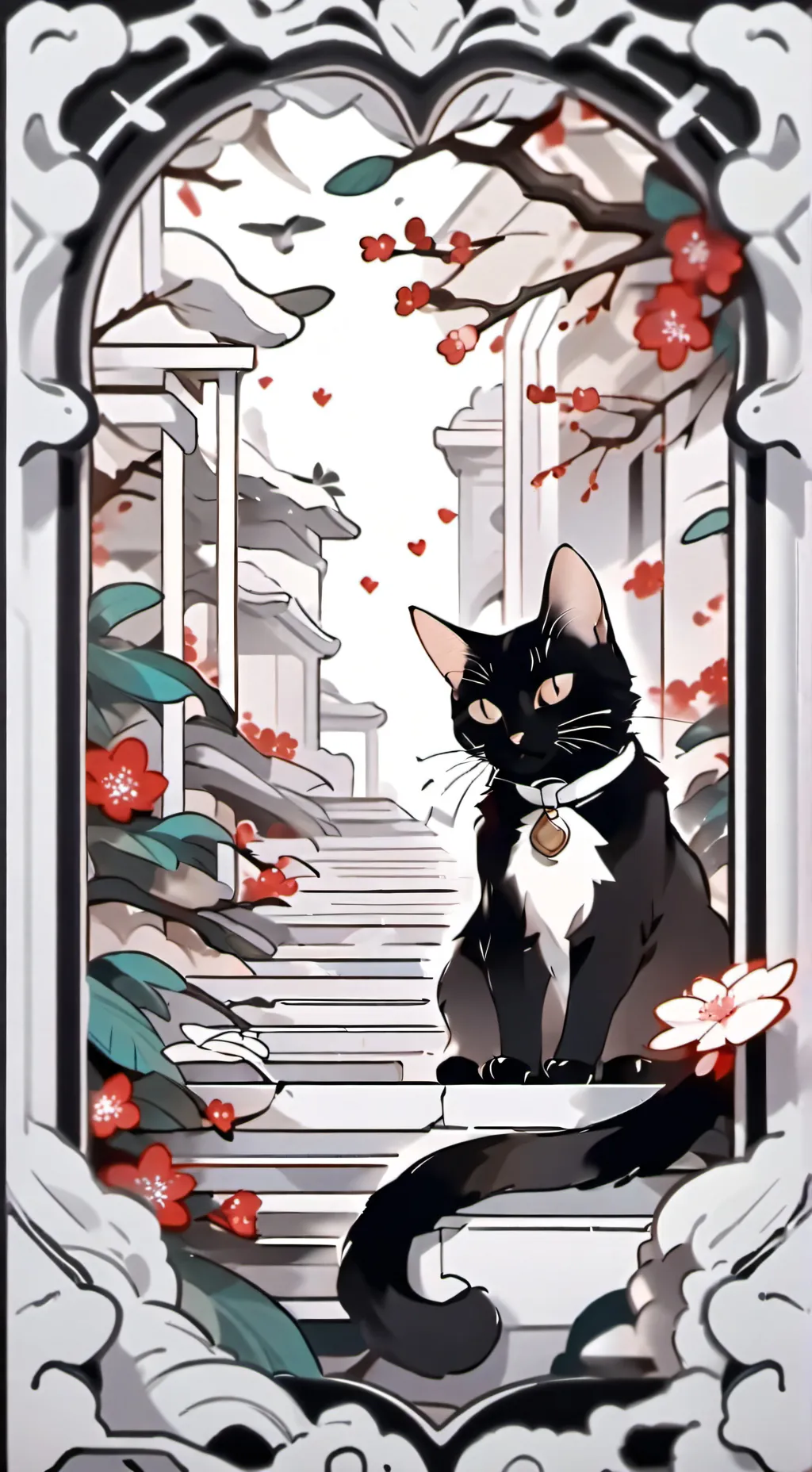 ai character: lindo lindo gatito background