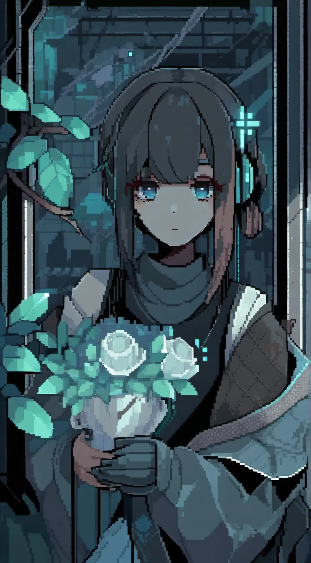 ai character: Crystal 9000 background