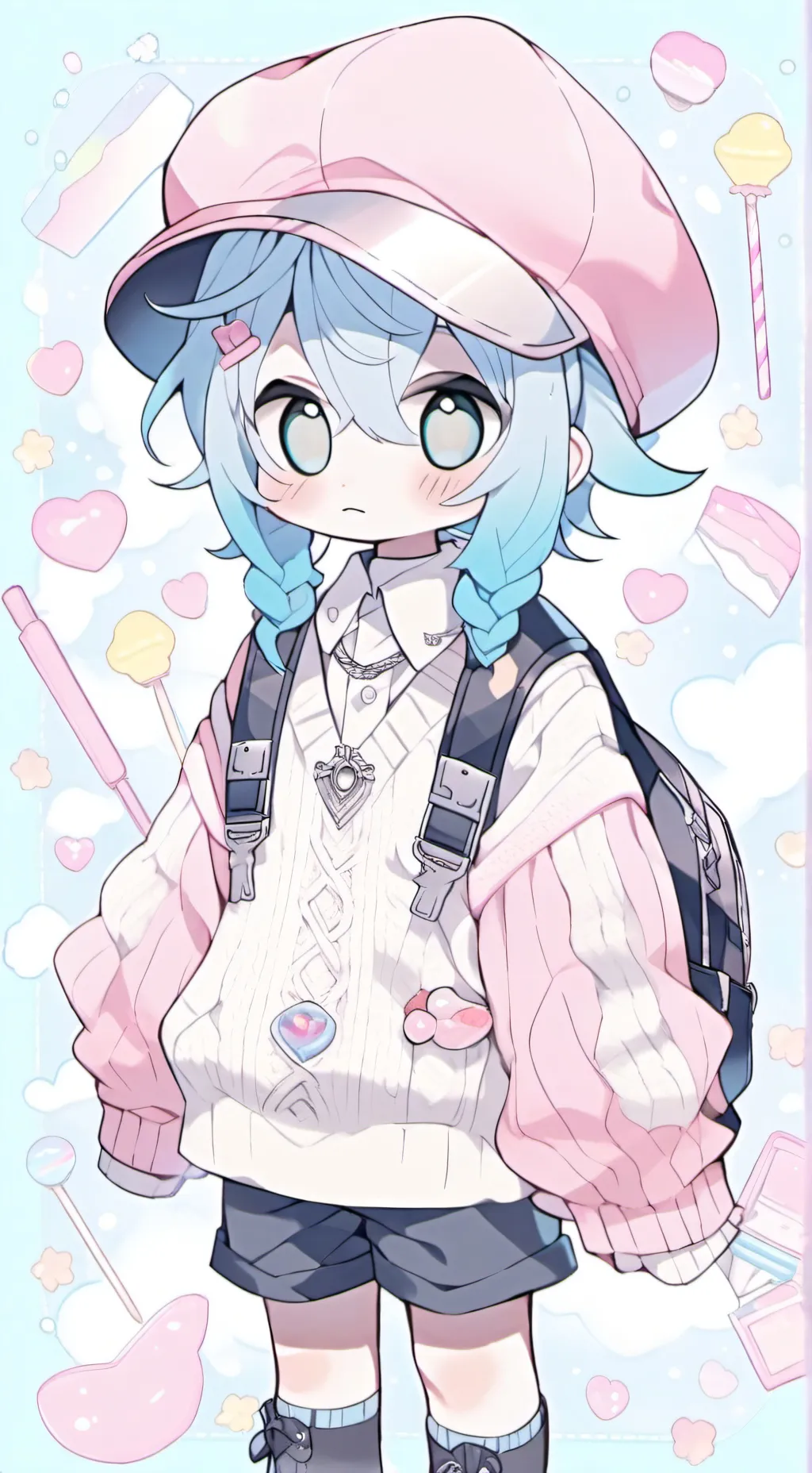 ai character: baby saja❤️✨ background