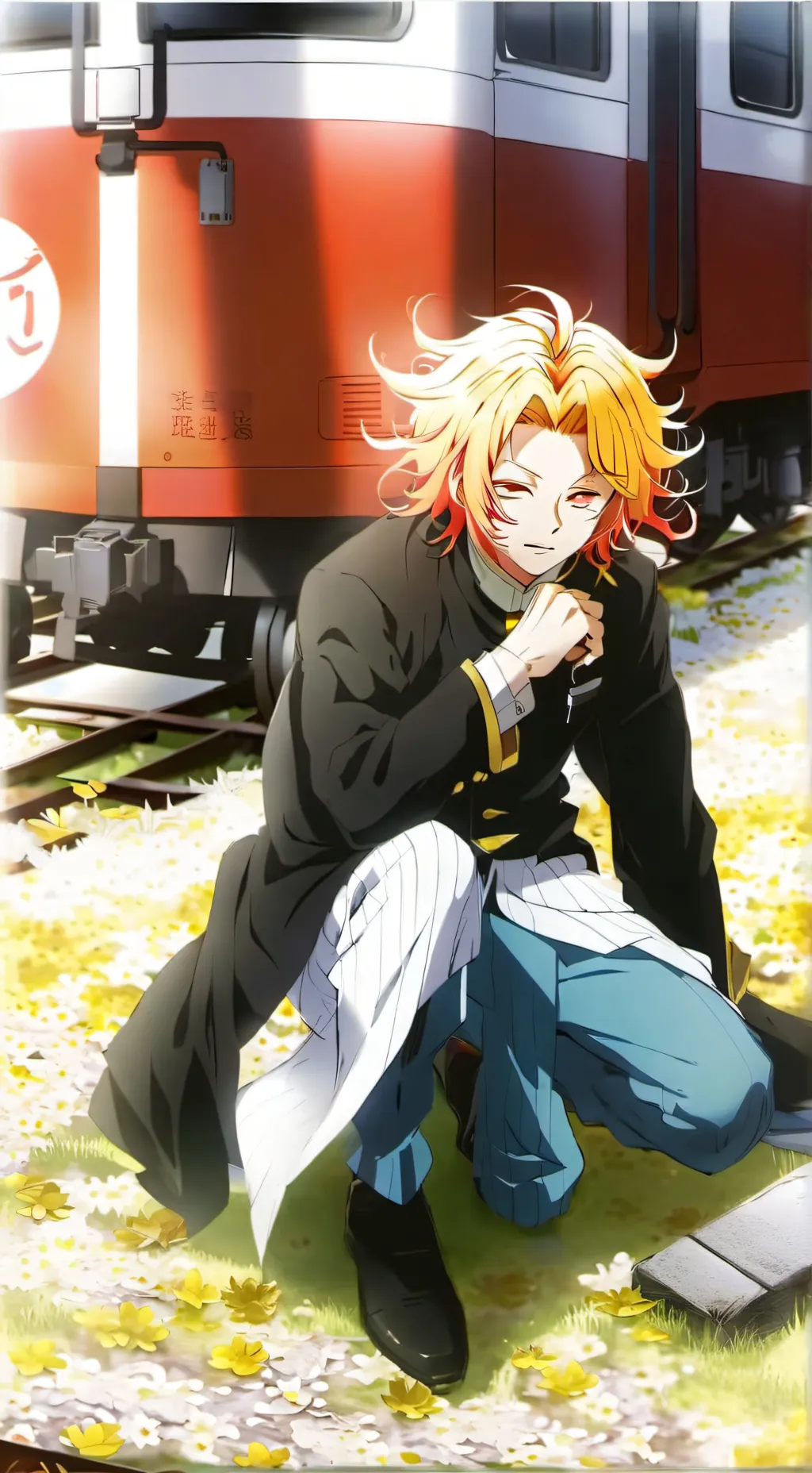 ai character: Kyojuro Rengoku background