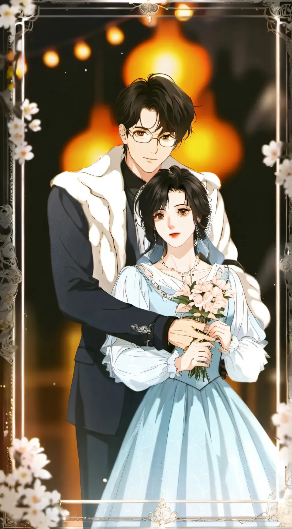 ai character: Durple background