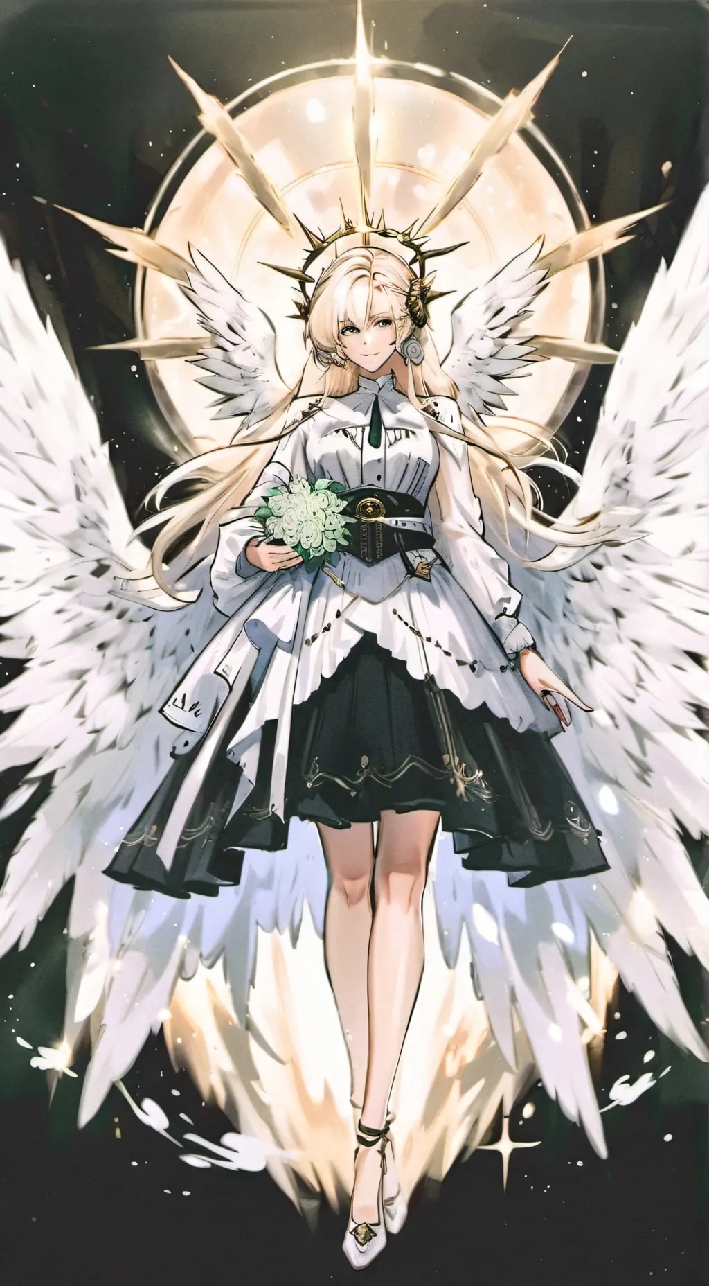 ai character: Error's mom Ebony background
