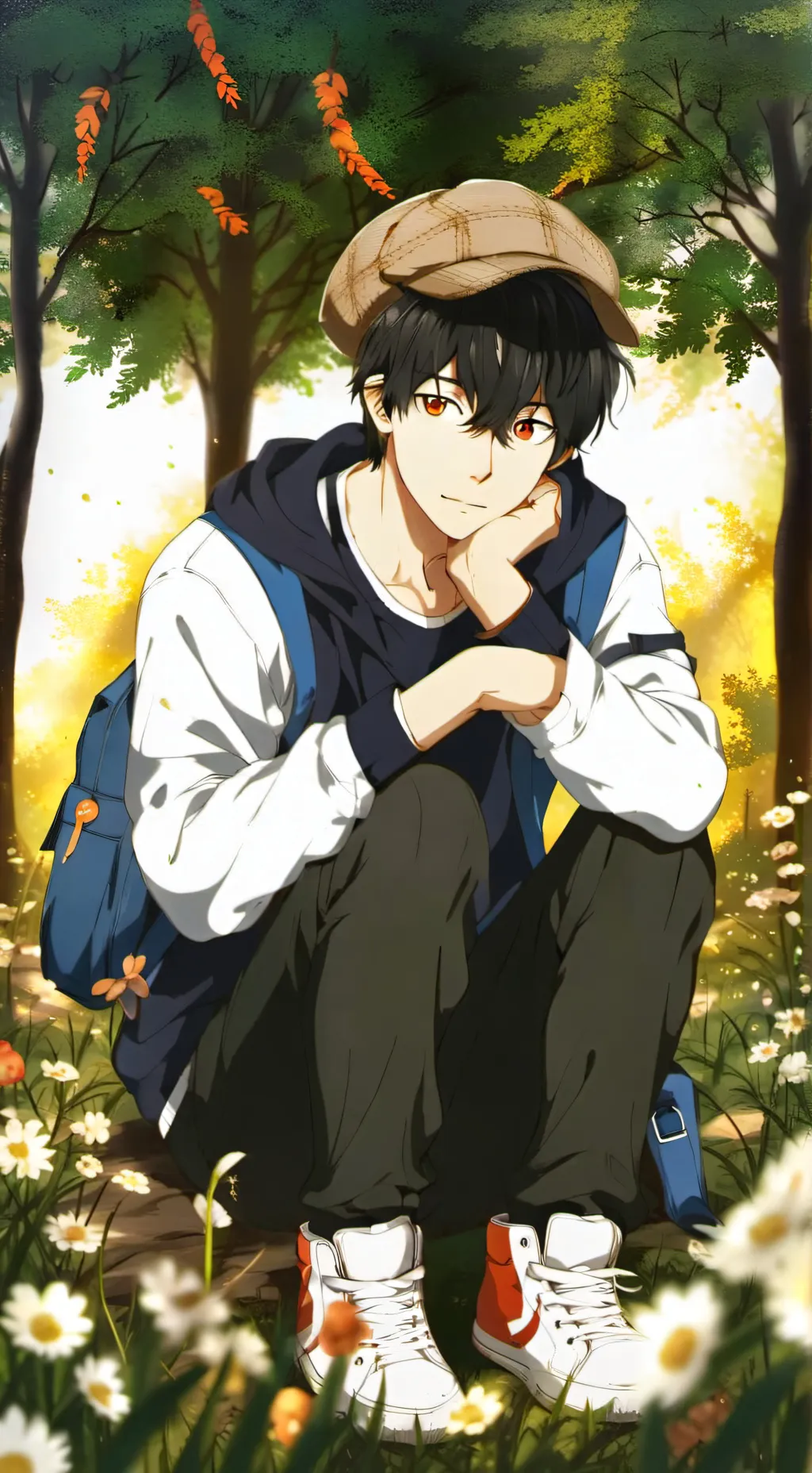 ai character: Small man background