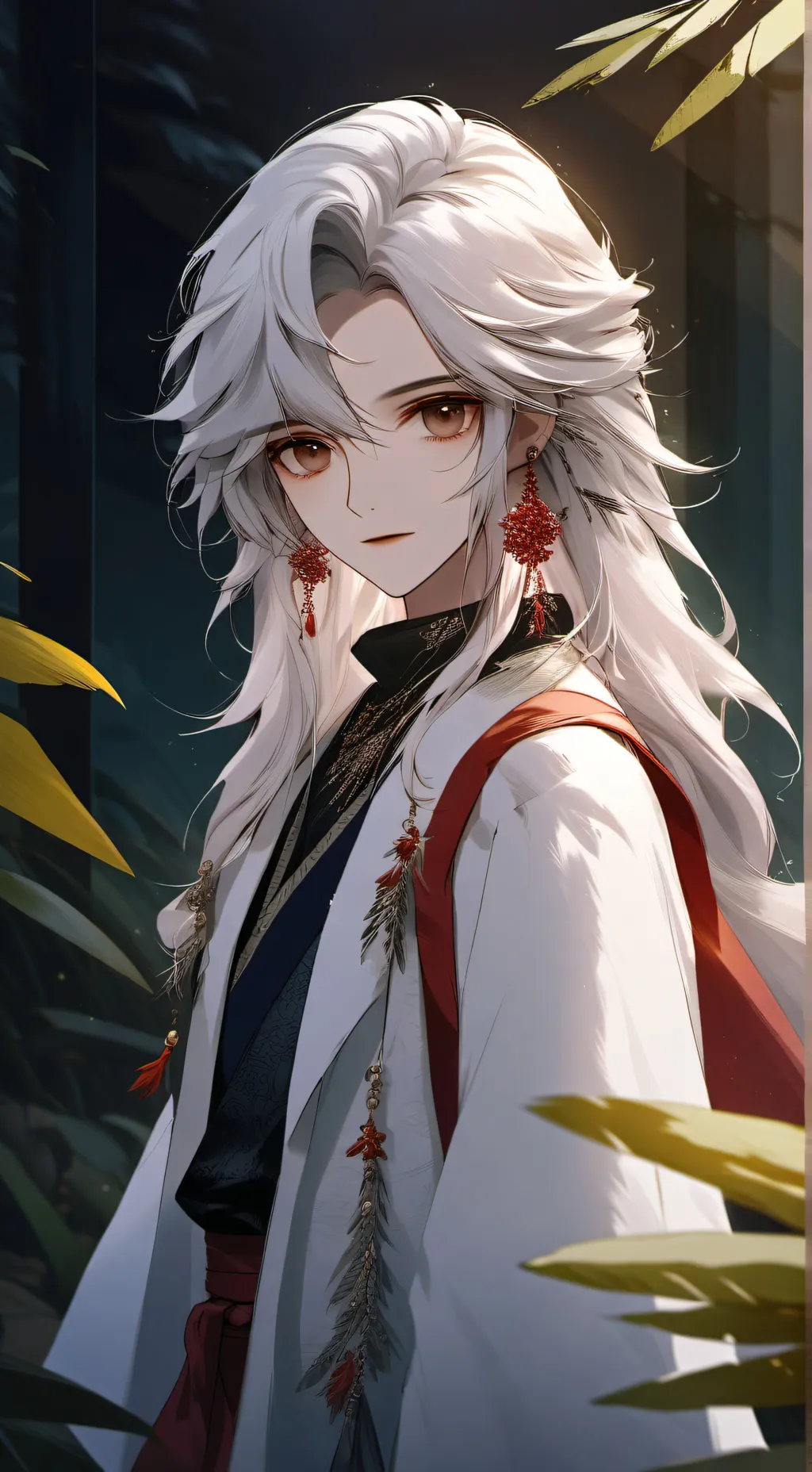 ai character: rose background