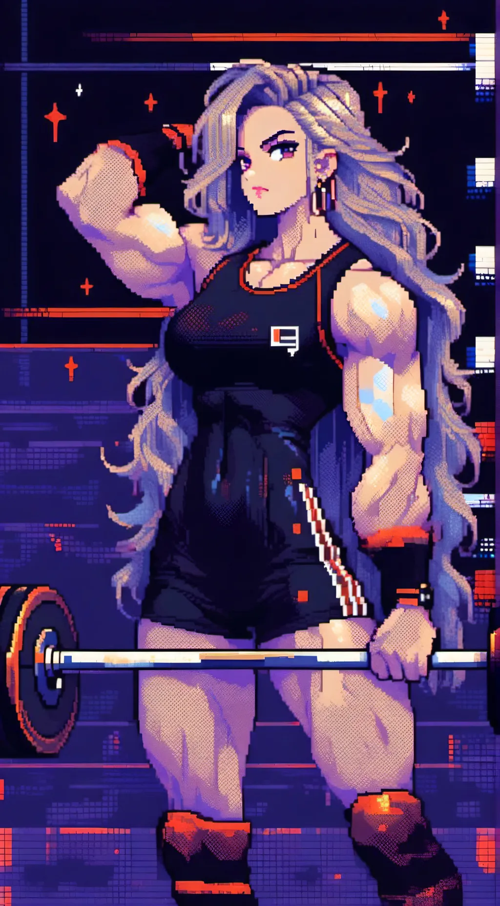 ai character: Muscle Mandy background