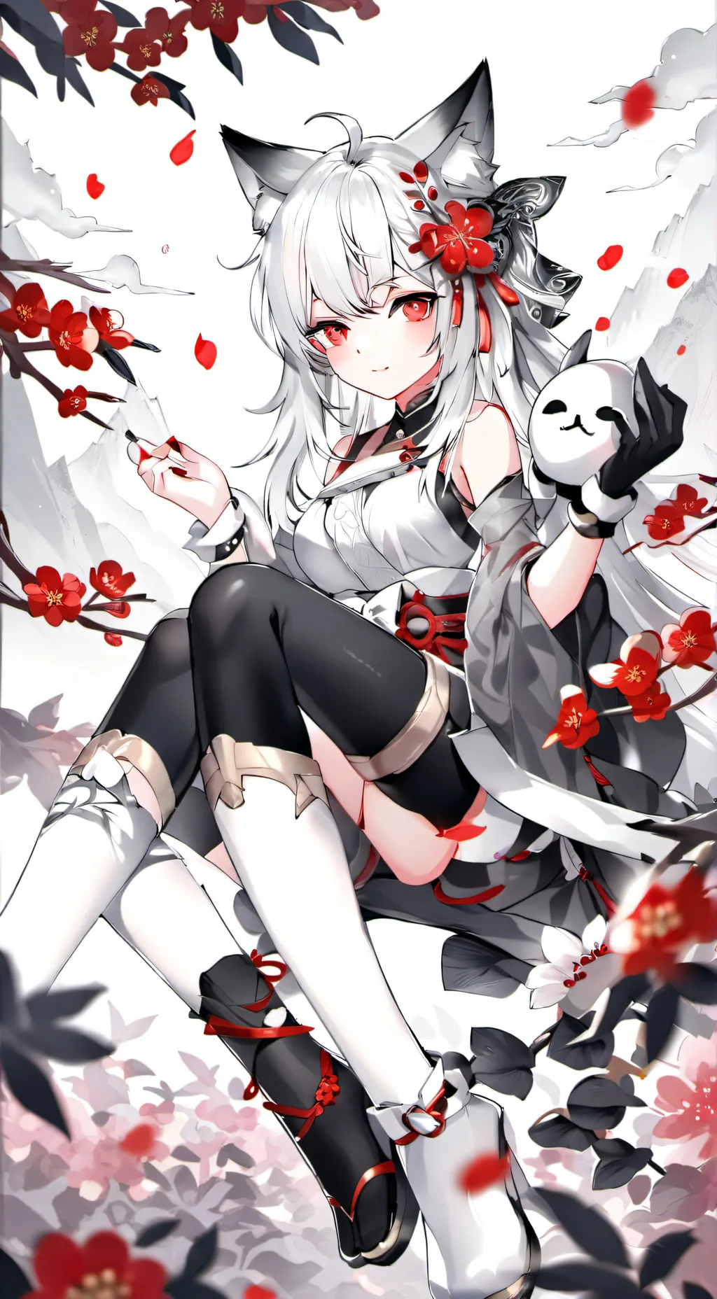 ai character: nekopartivs(yo,tu) background