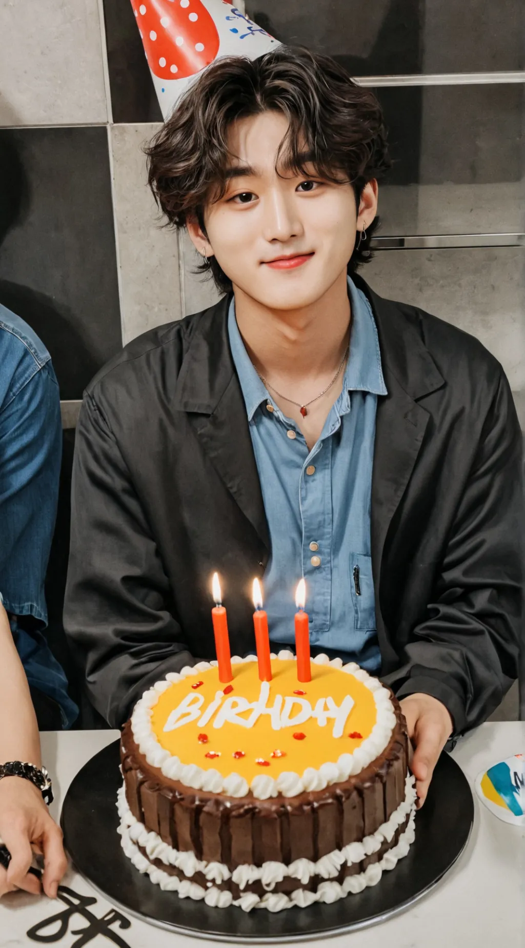 ai character: han b day  background