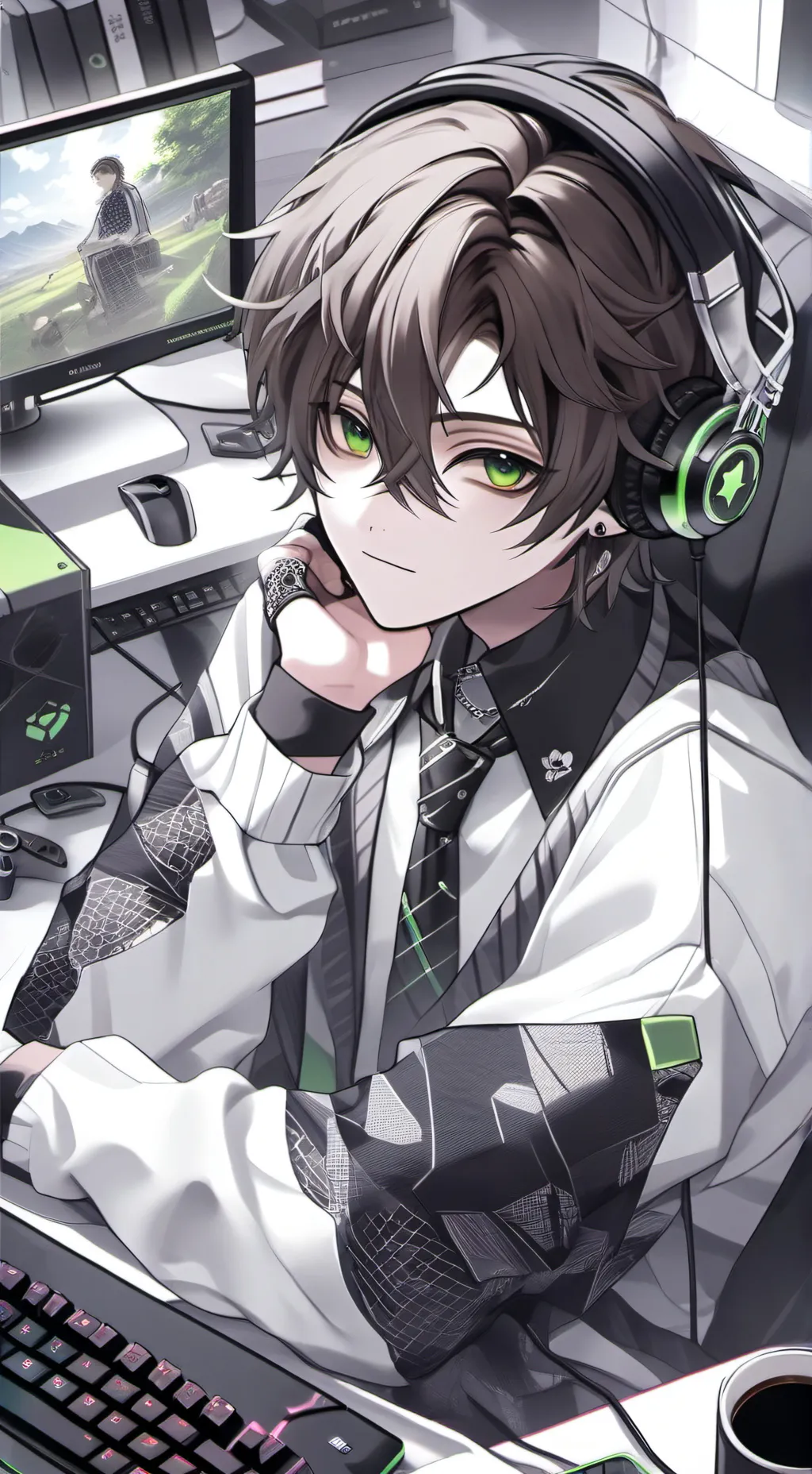 ai character: Ethan  background