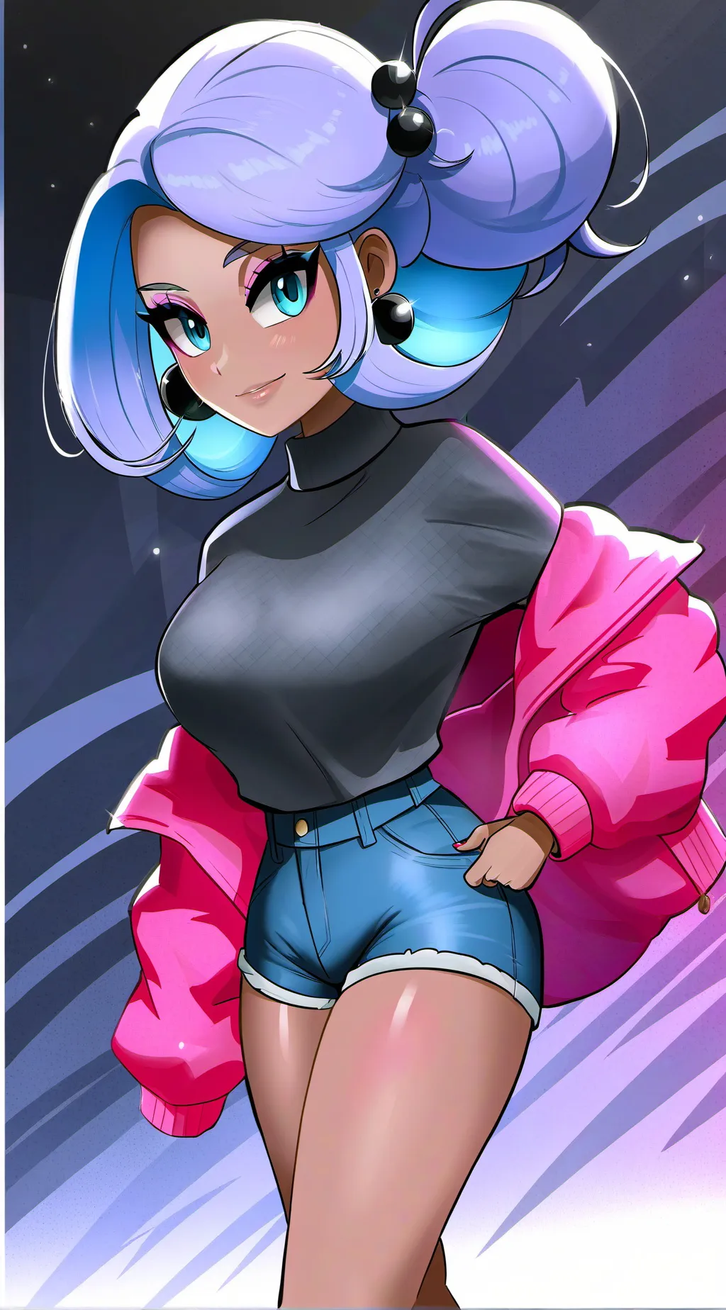 ai character: Girl  background