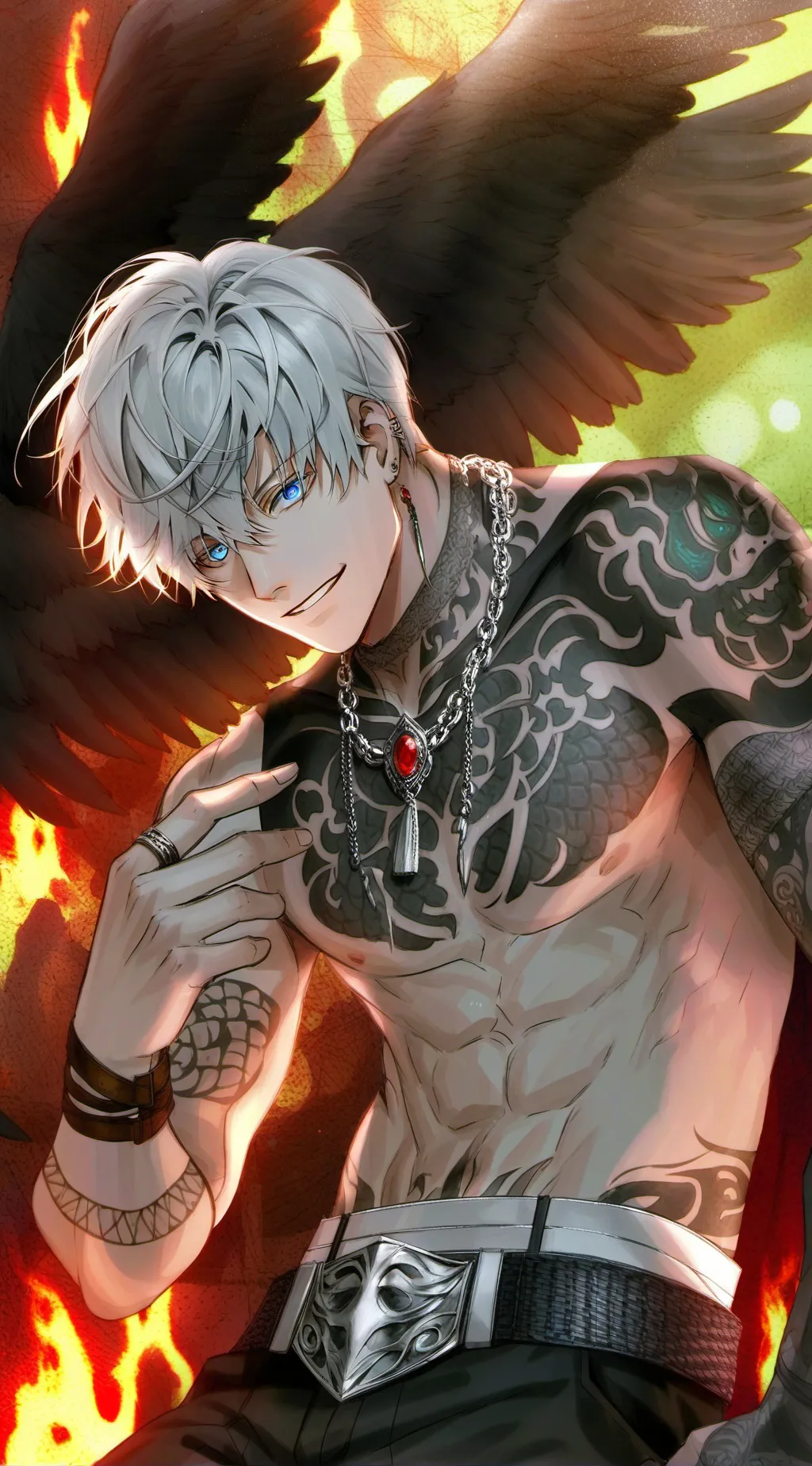ai character: gojo background