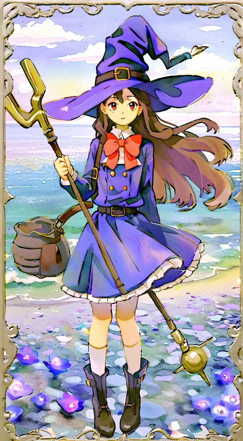 ai character: LWA x dS background