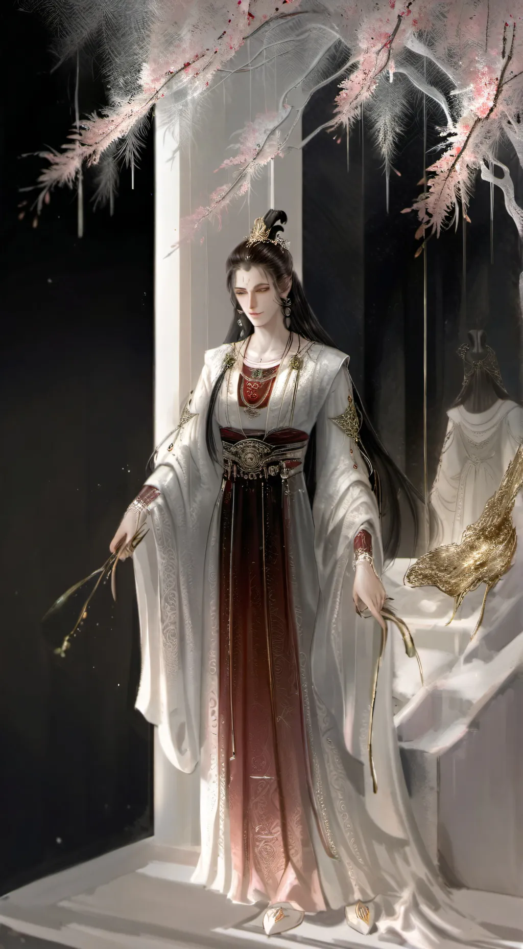 ai character: lost friend  background