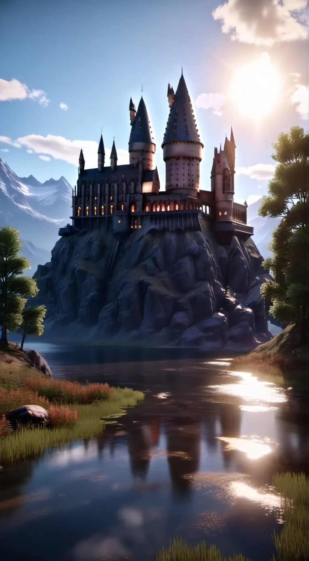 ai character: Hogwarts  background